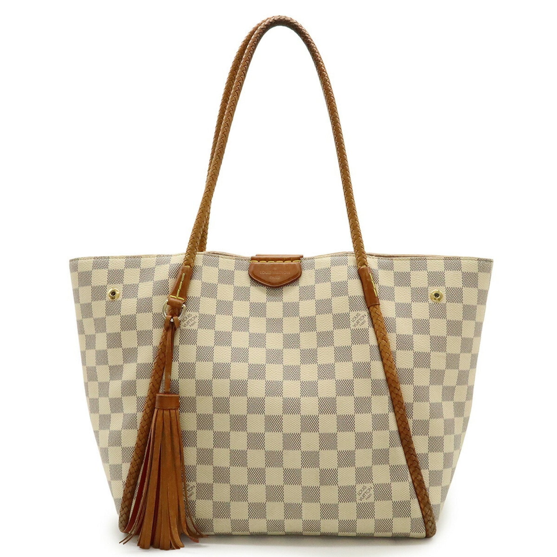 LOUIS VUITTON Damier Azur Propriano Tote Bag Shoulder