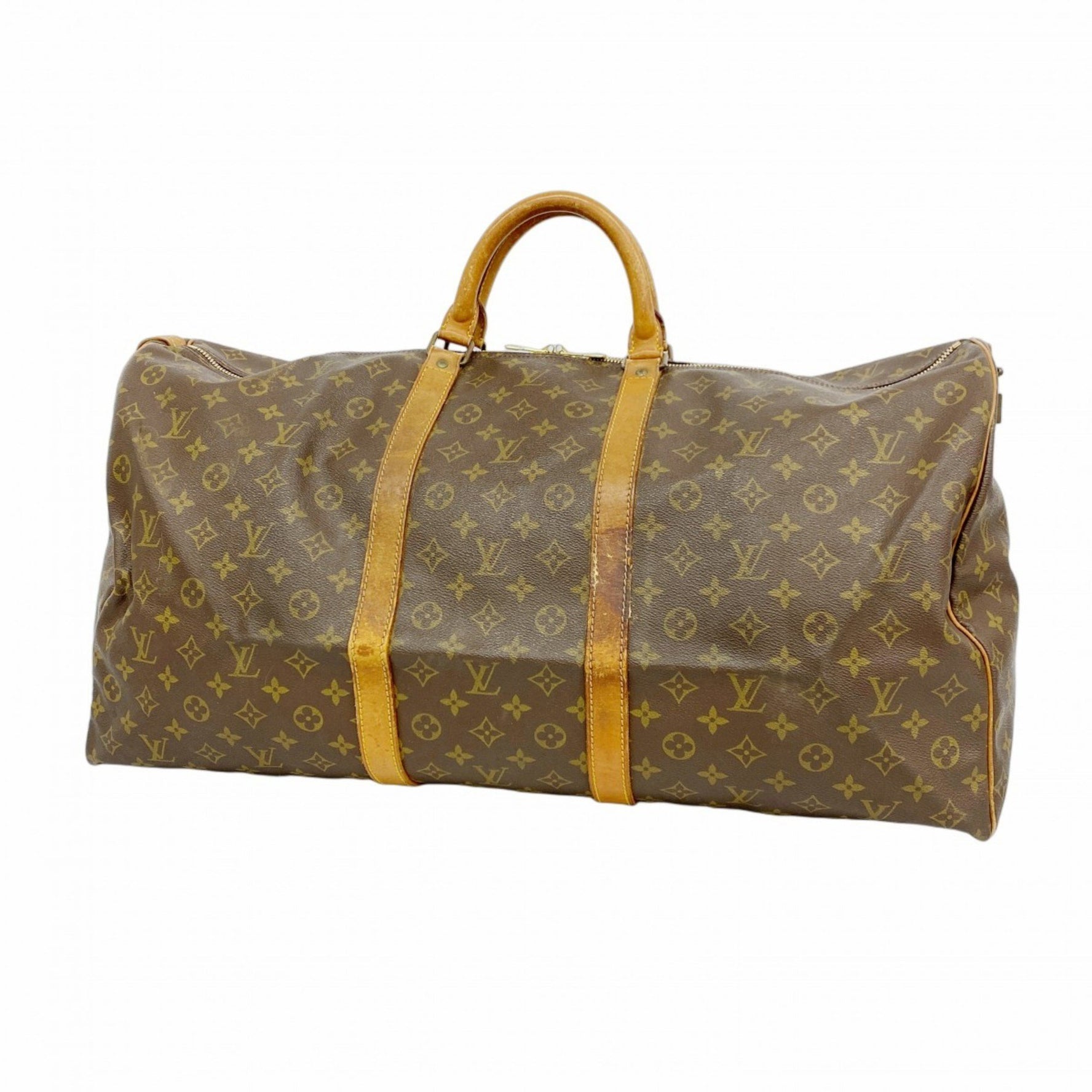 Louis Vuitton Monogram Keepall 60 Boston Bag Brown Men's/Women's