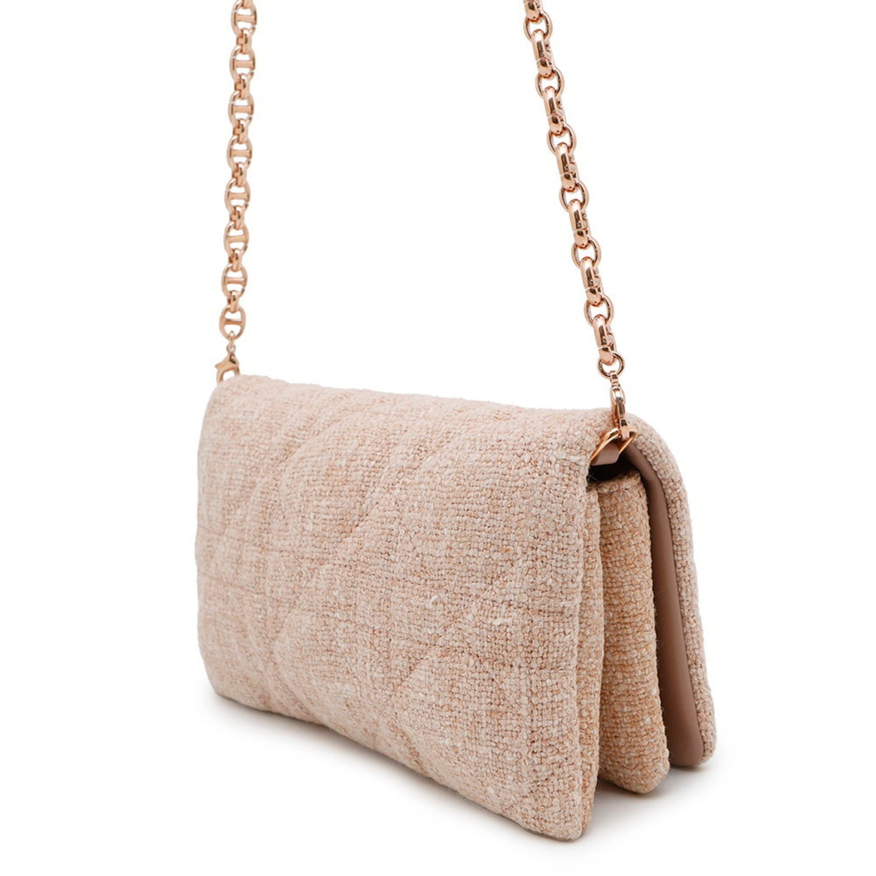 Christian Dior Chain Shoulder Bag Caro Tweed