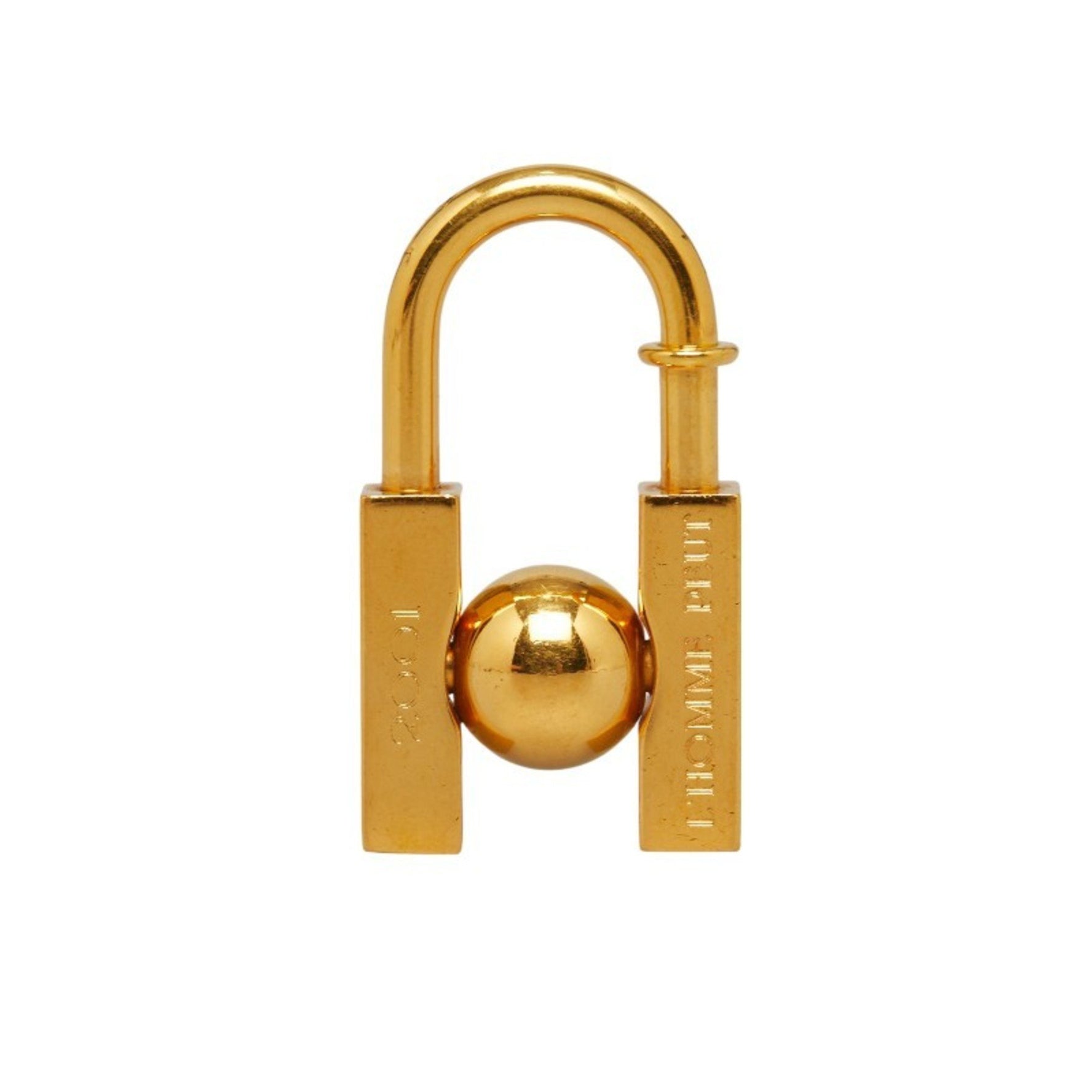 Hermes In Search of the Unknown Beauty Earth 2001 Padlock Charm Gold Plated Women's HERMES