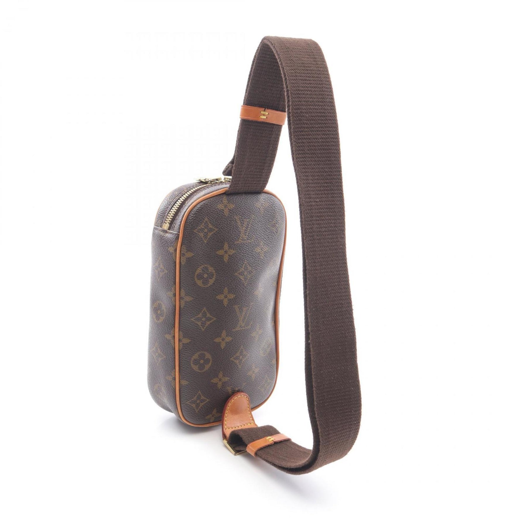 Louis Vuitton Pochette Ganju Waist Bag/Body Bag, Coated Canvas and Leather, Monogram, Men's Brown