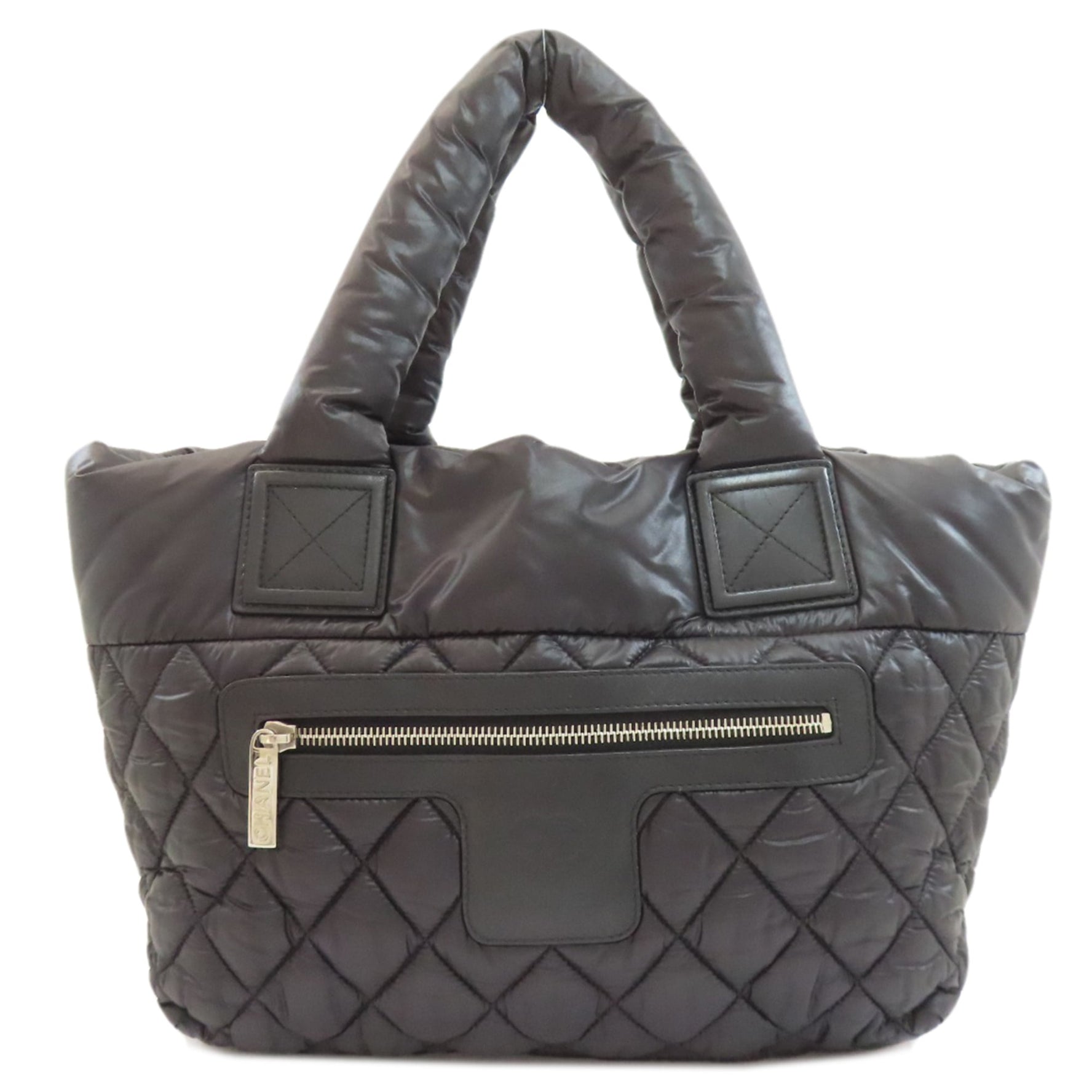 Chanel Coco Cocoon silver hardware tote bag, nylon material