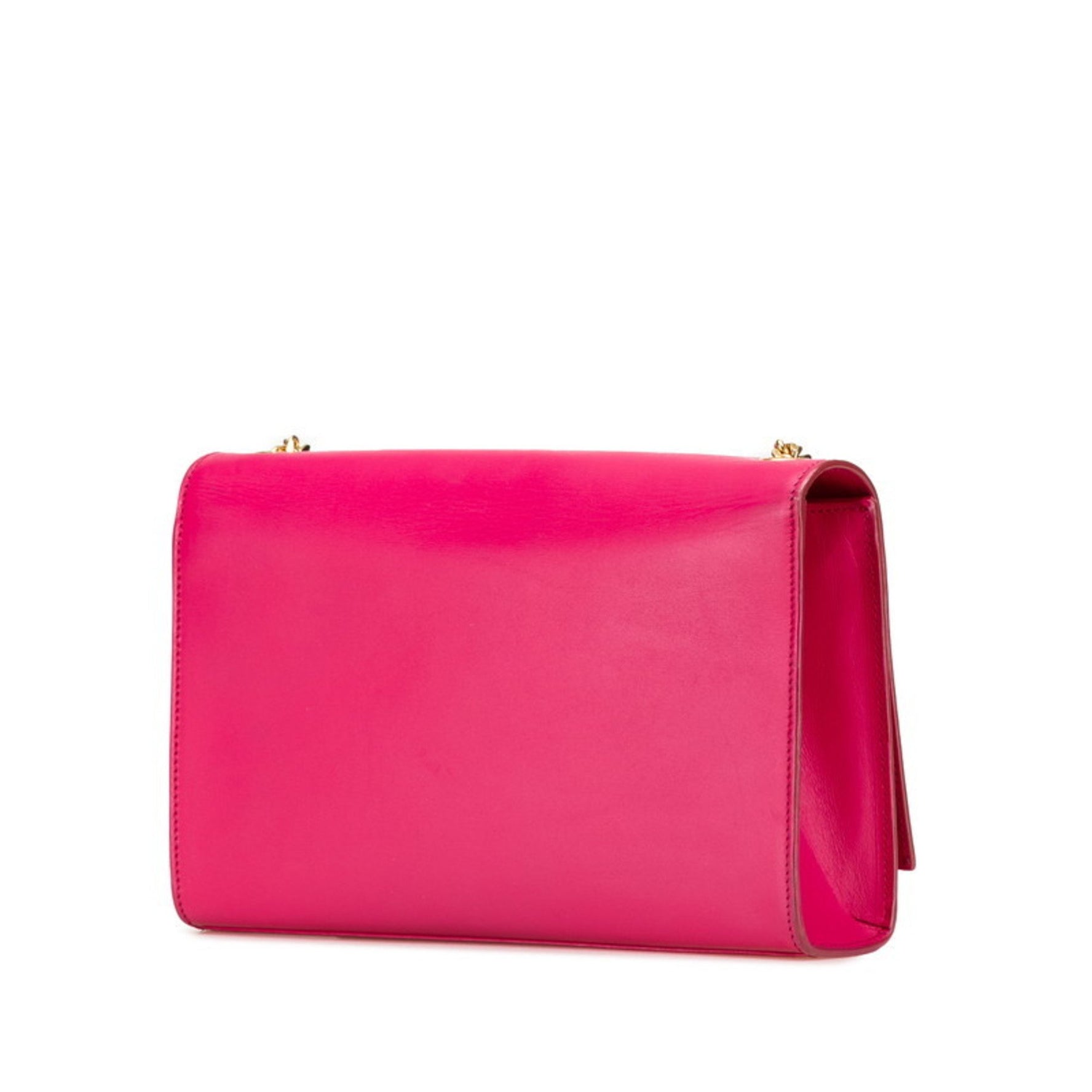 Saint Laurent logo tassel chain shoulder bag in leather .