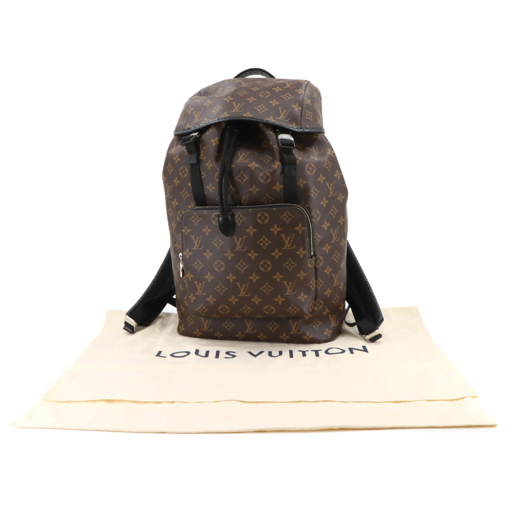 Louis Vuitton Monogram Macassar Rucksack Backpack, Brown