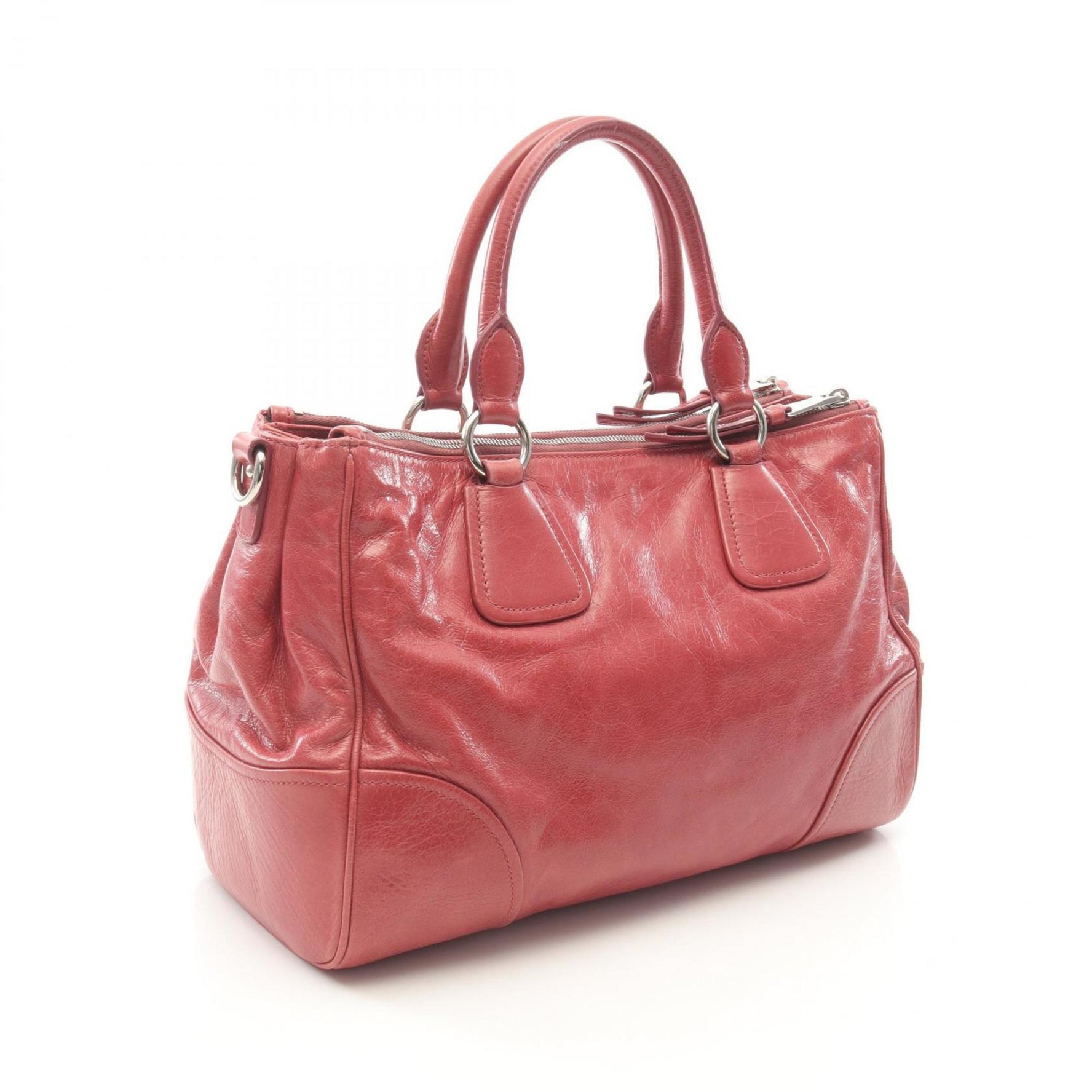 Miu Miu Miu VITELLO SHINE handbag, leather, red