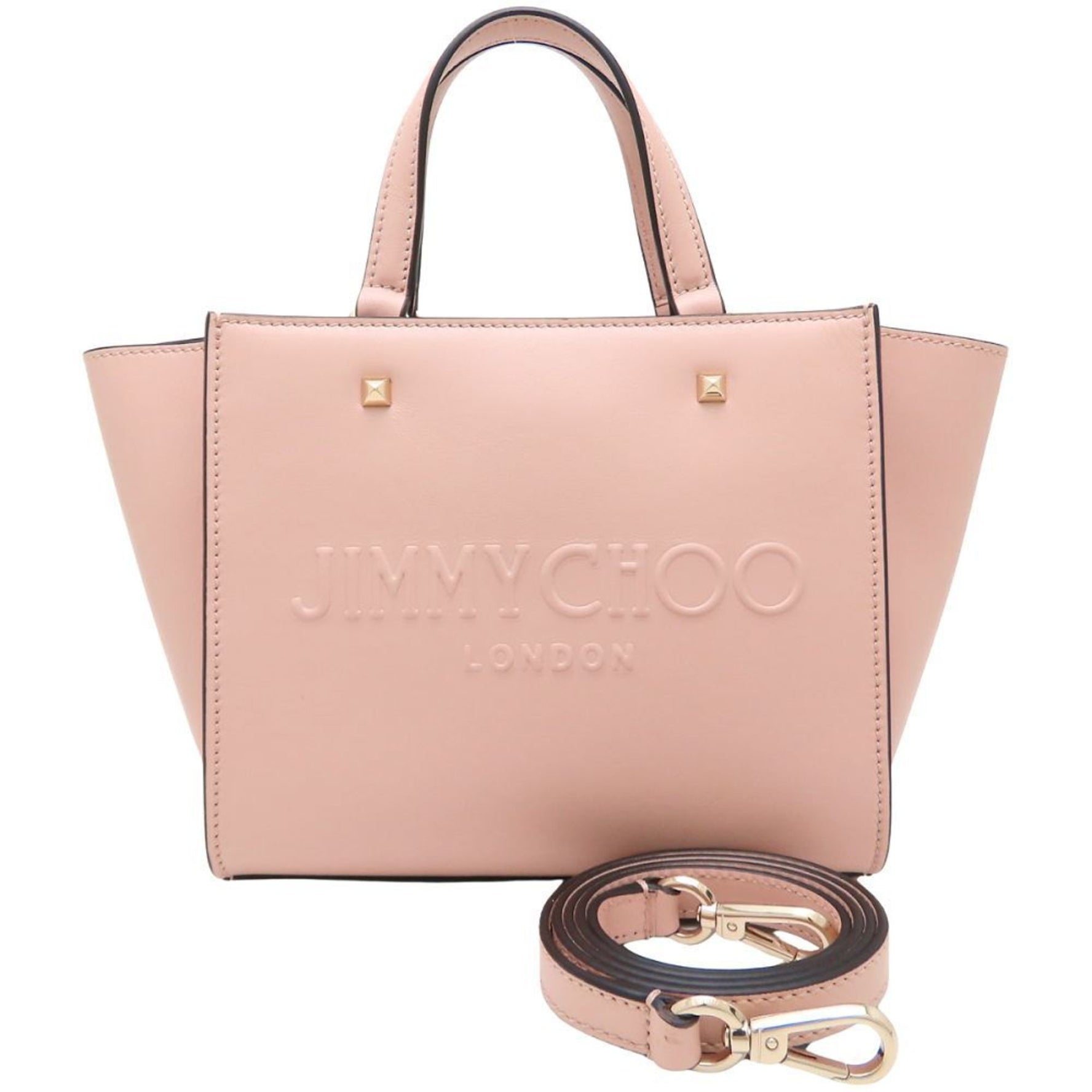 JIMMY CHOO AVENUE TOTE S Tote Bag in Leather (Beige/Pink Beige)