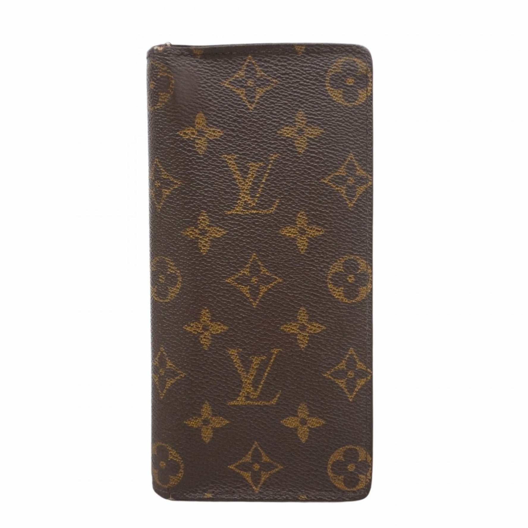 Louis Vuitton Monogram Portefeuille Brazza Long Wallet M66540 Brown Men's