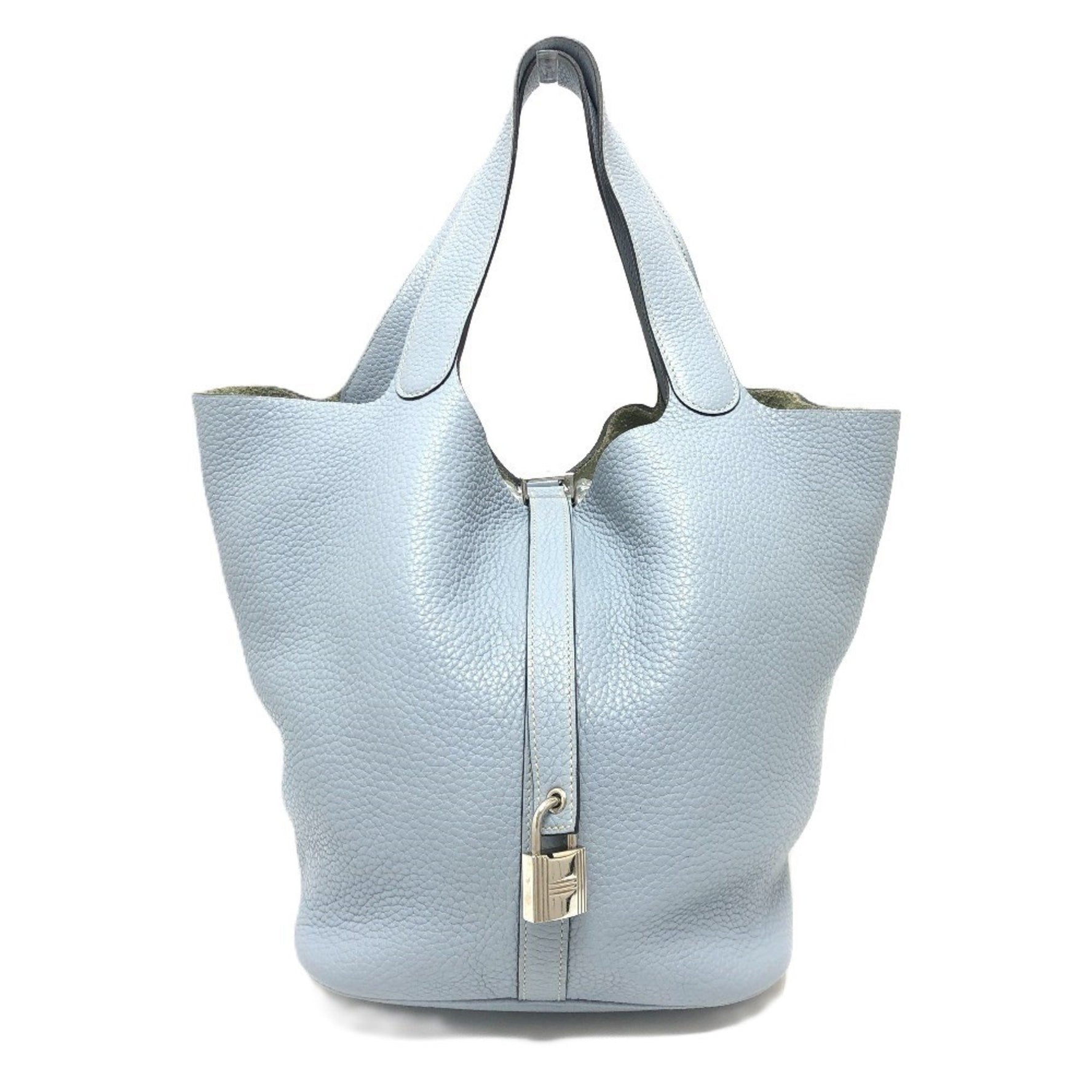 HERMES Picotin Lock GM Handbag, Taurillon Clemence Leather, Run