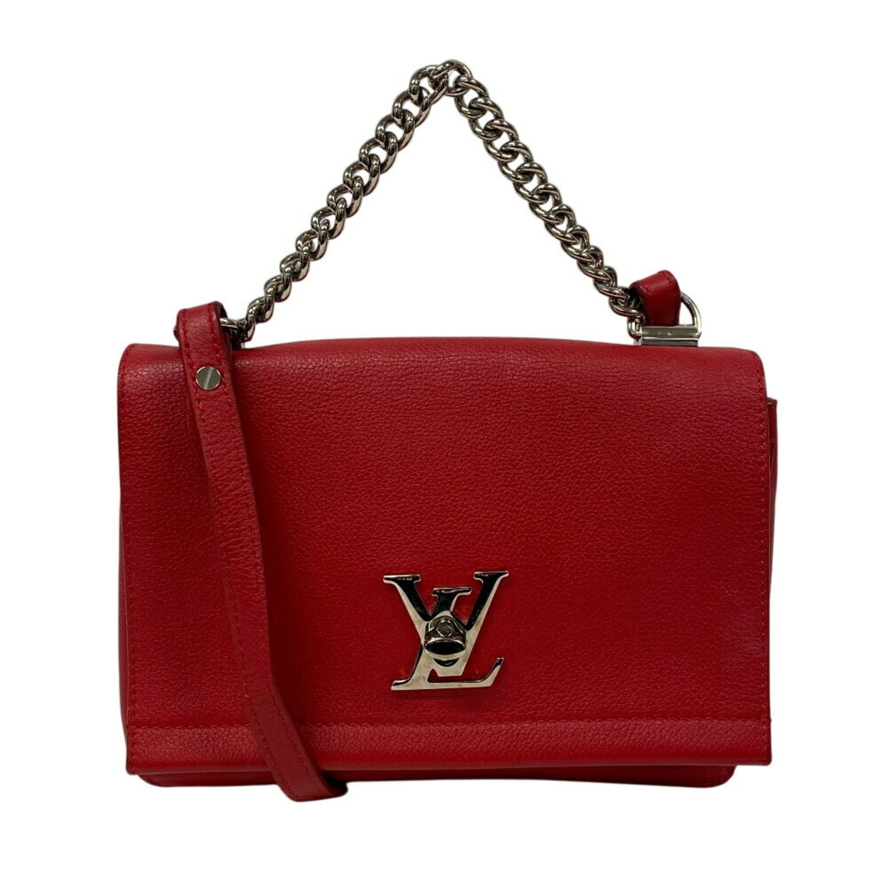 Louis Vuitton Lockme LV Shoulder Bag Red
