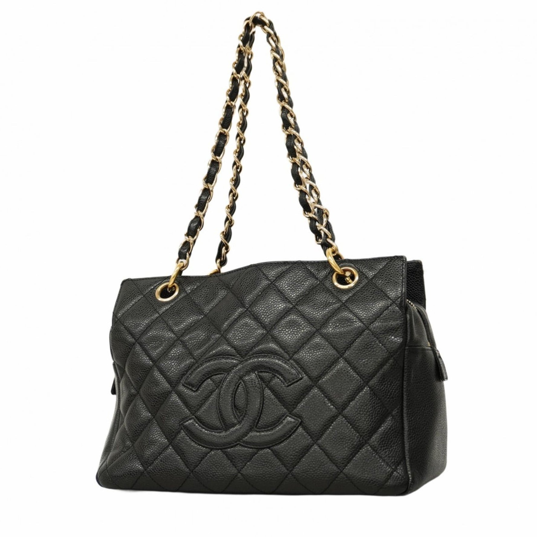 Chanel Matelasse Shoulder Bag with Chain, Caviar Skin