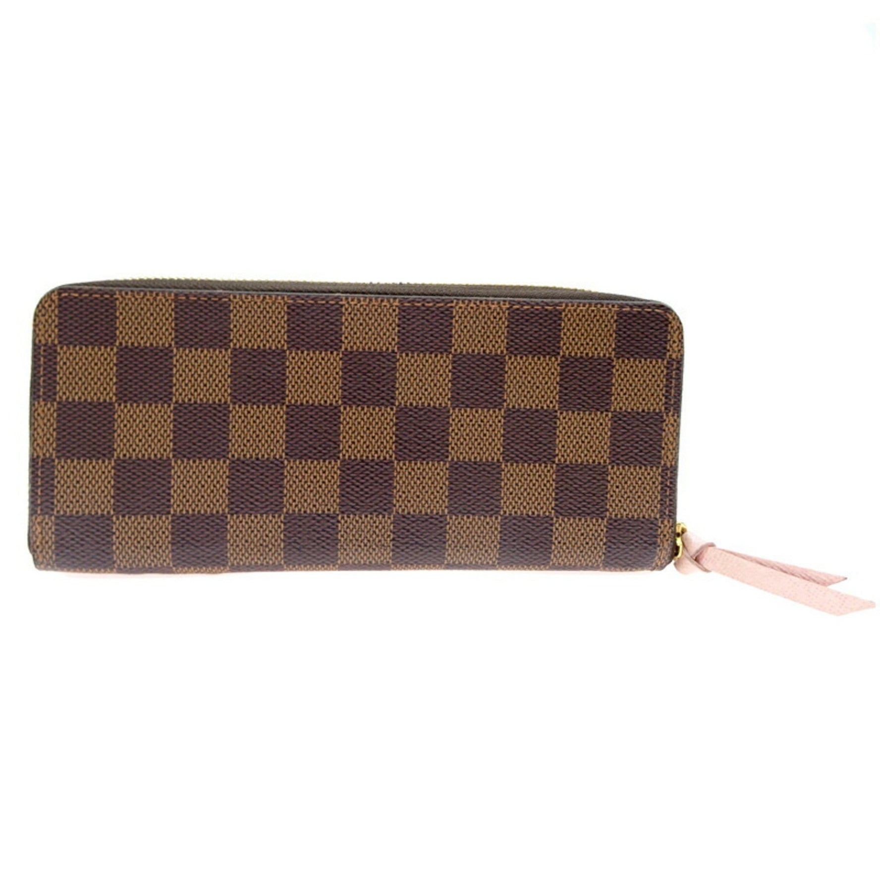 Louis Vuitton Portefeuille Clemence Long Wallet Damier Rose Ballerine (Pink)