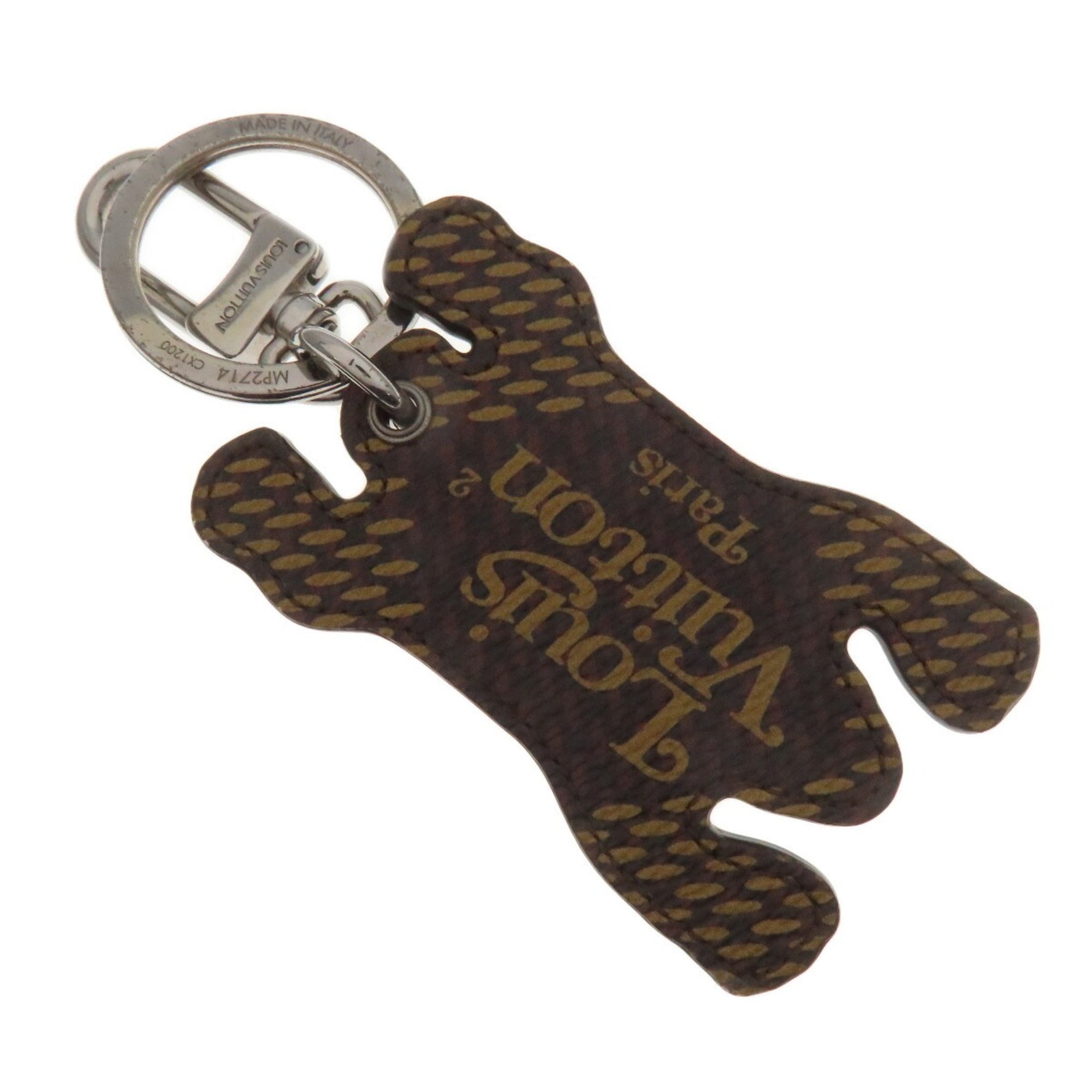 Louis Vuitton Porte-Clé LV Made Bear Keychain Monogram Canvas