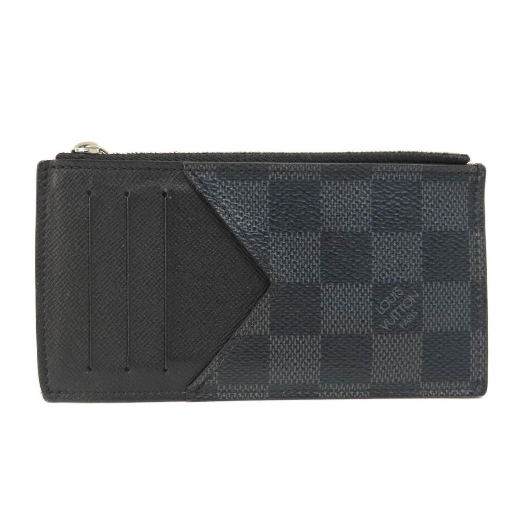 Louis Vuitton Coin Card Holder Damier Graphite Case Canvas LOUIS VUITTON