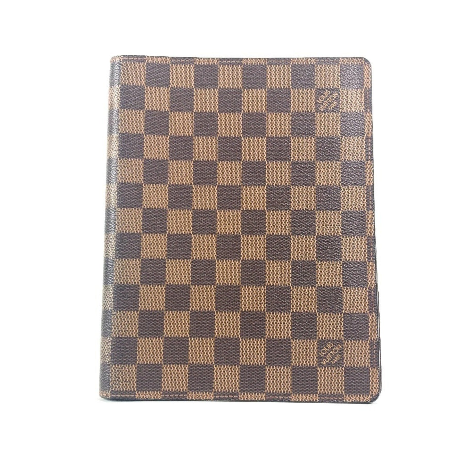 Louis Vuitton Damier Agenda Bureau Planner Cover Stationery Case Notebook Canvas Men's Ebene Brown
