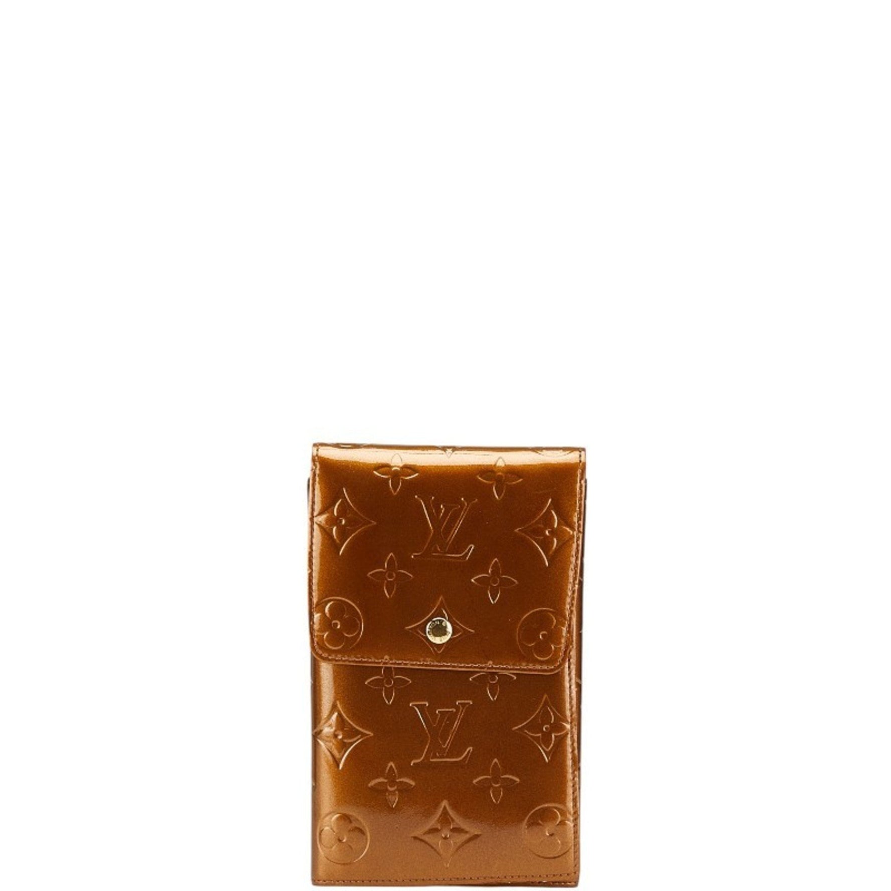 Louis Vuitton Monogram Vernis Walker Pochette Bronze Brown Patent Leather