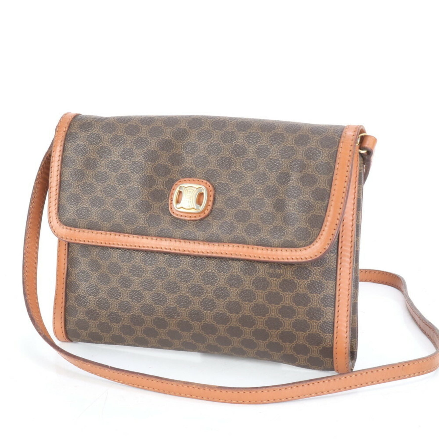 Celine Macadam Triomphe Crossbody Leather Shoulder Bag/Handbag for Women