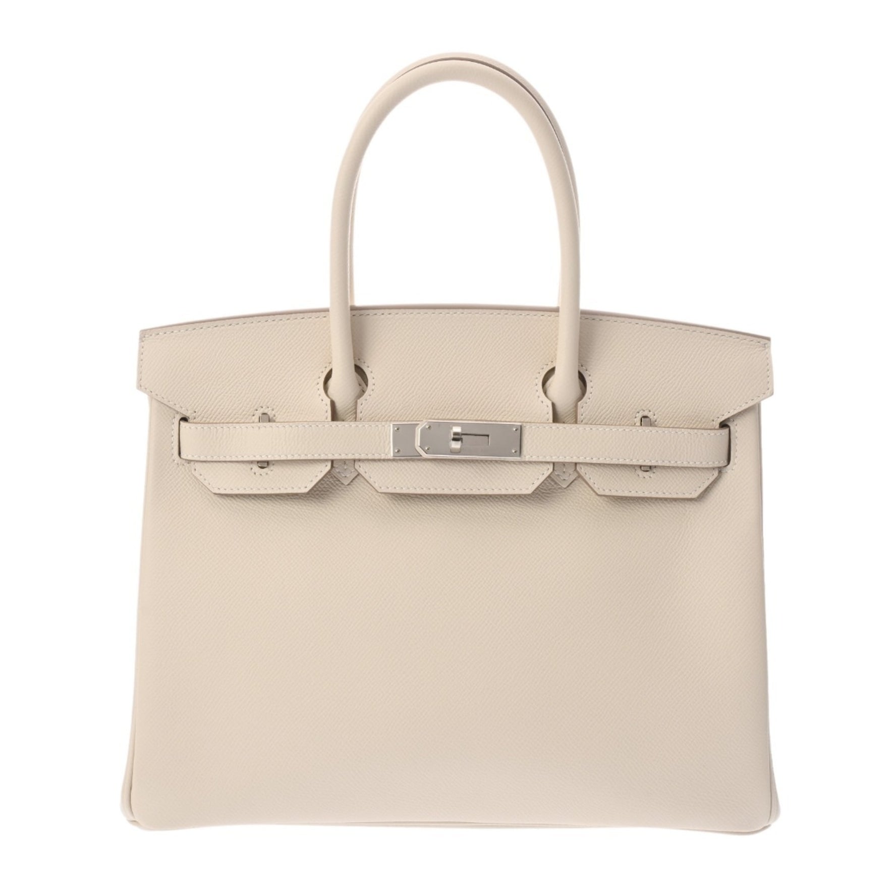 HERMES Hermes Birkin 30 Cream Y Stamp (around 2020) Women's Epsom Leather Handbag