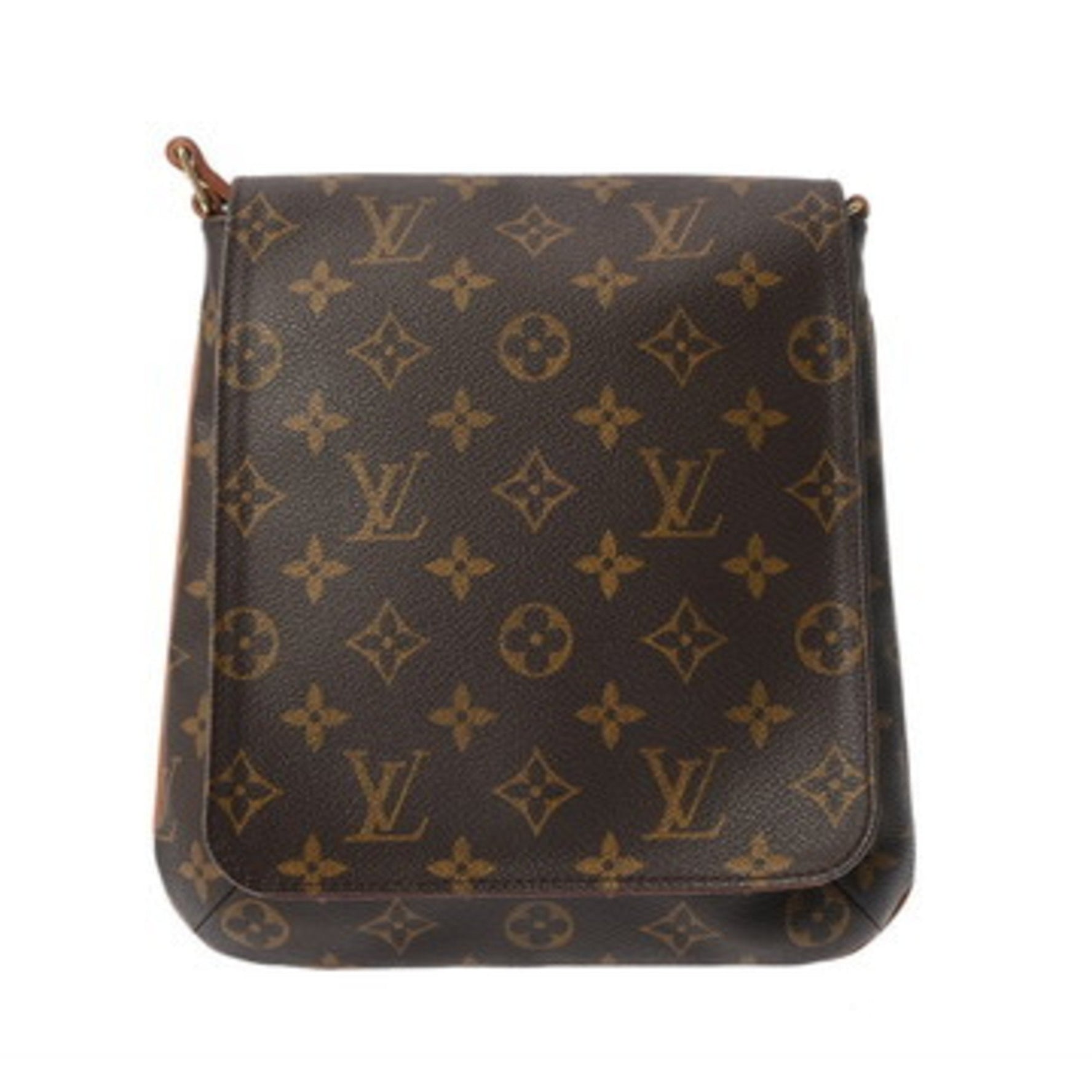 LOUIS VUITTON Monogram Musette Salsa Short Brown Canvas Shoulder Bag, Condition: B, Pre-owned, Ginzo