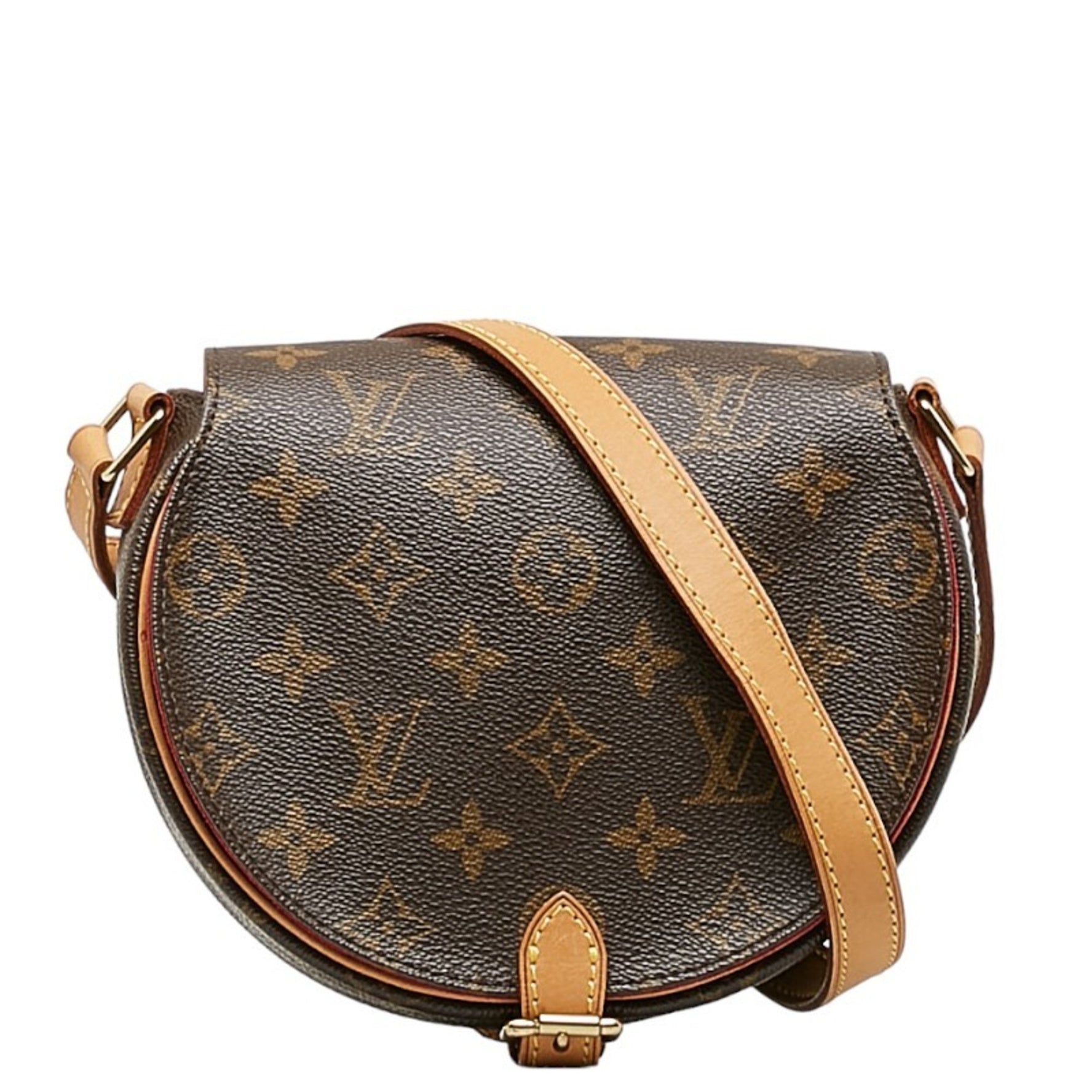 Louis Vuitton Monogram Tan Blanc Shoulder Bag M51179 Brown PVC Women's LOUIS VUITTON