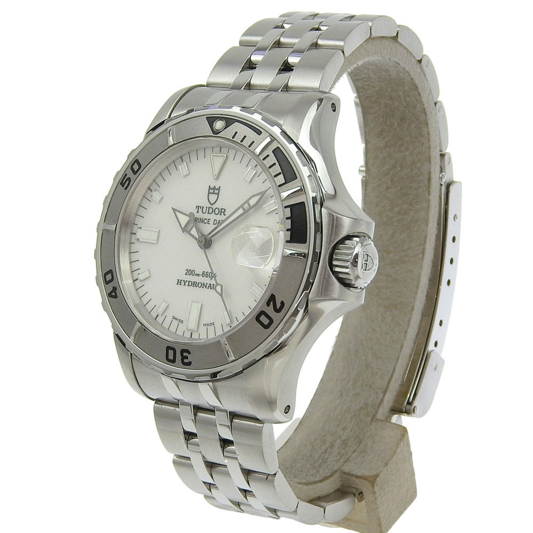 Like new TUDOR Prince Hydronaut Date White dial Stainless steel Automatic winding Approx.