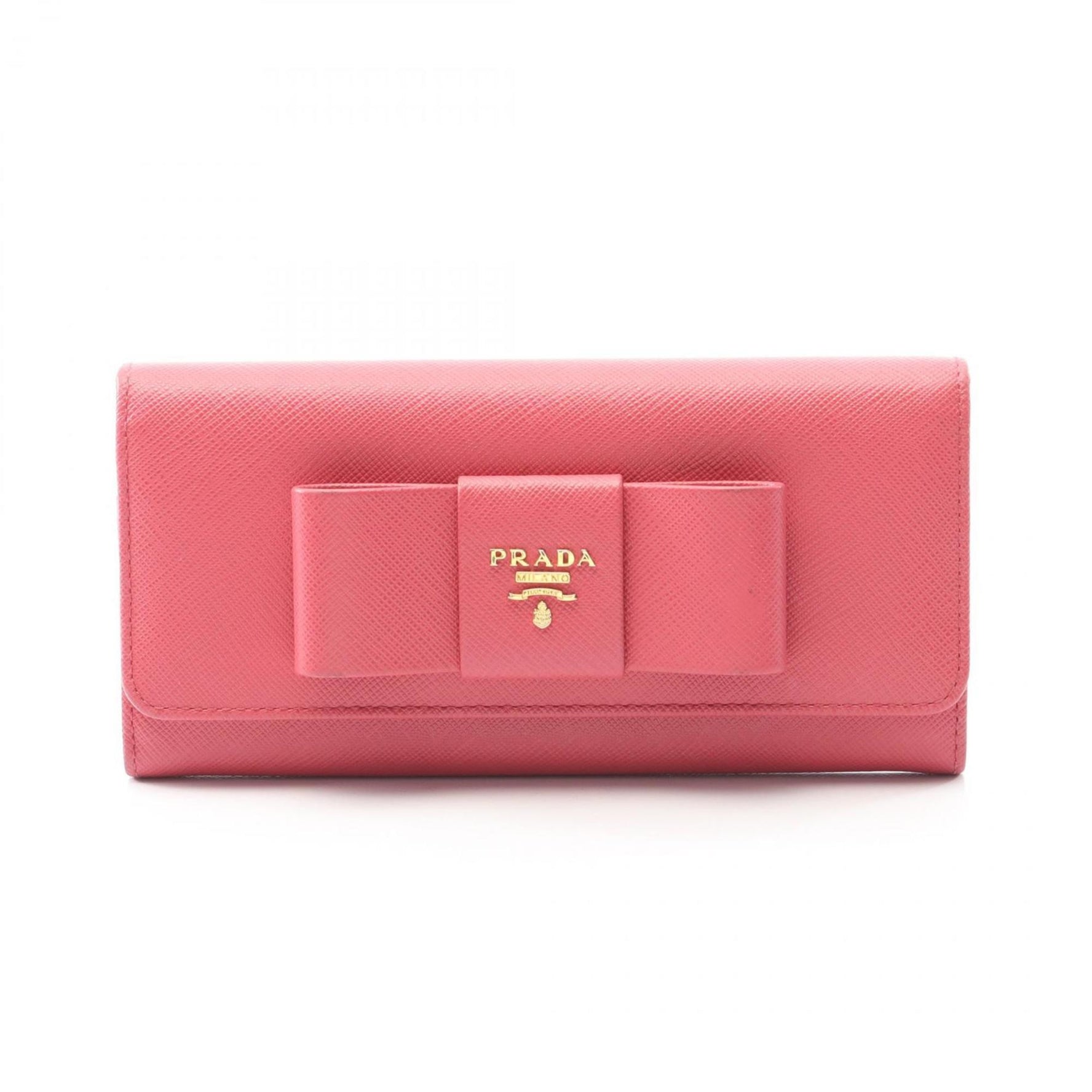 Prada SAFFIANO FIOCCO Bifold Long Wallet in Saffiano Leather