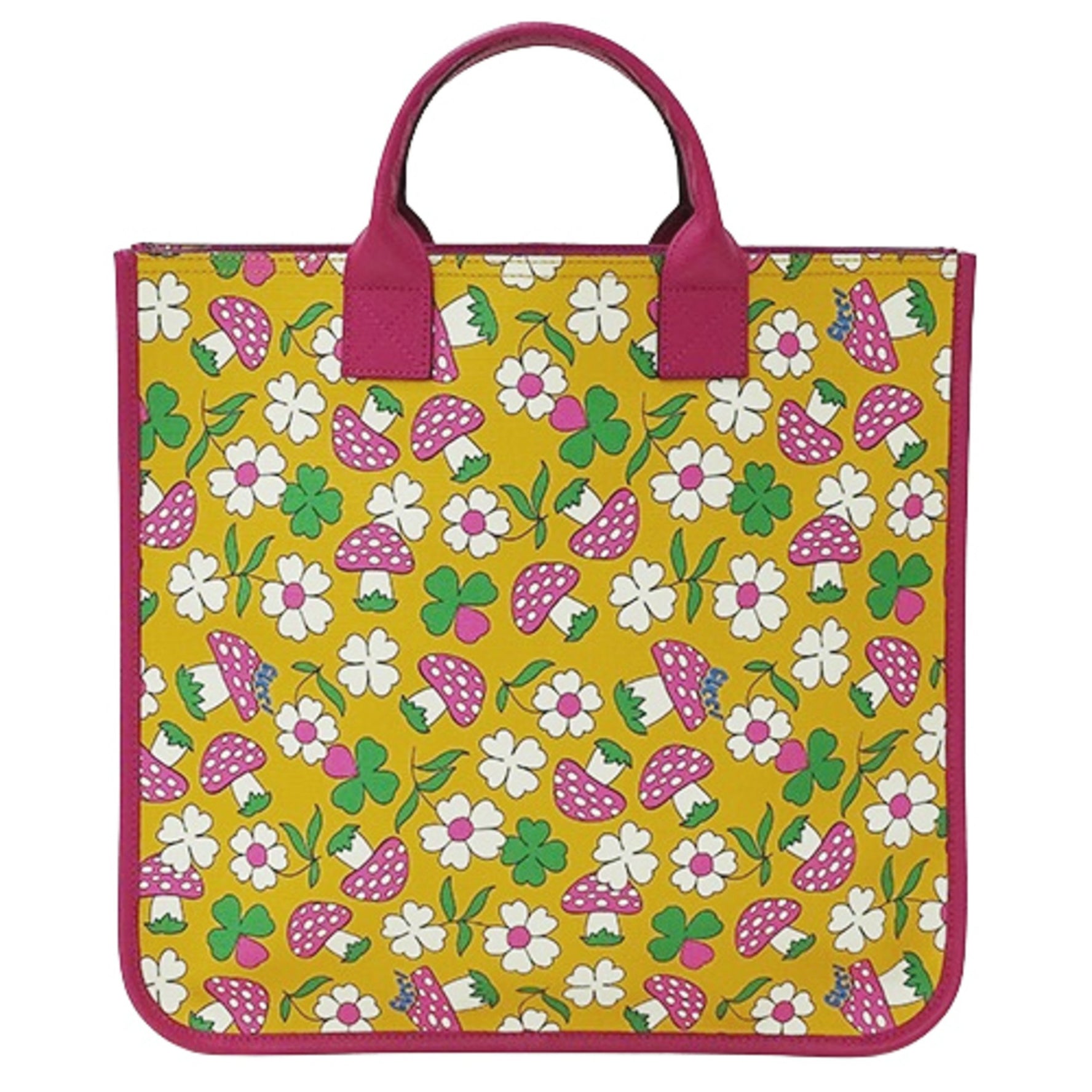 Gucci Kids' Brand Tote Bag Handbag Children's Yellow Pink Flower