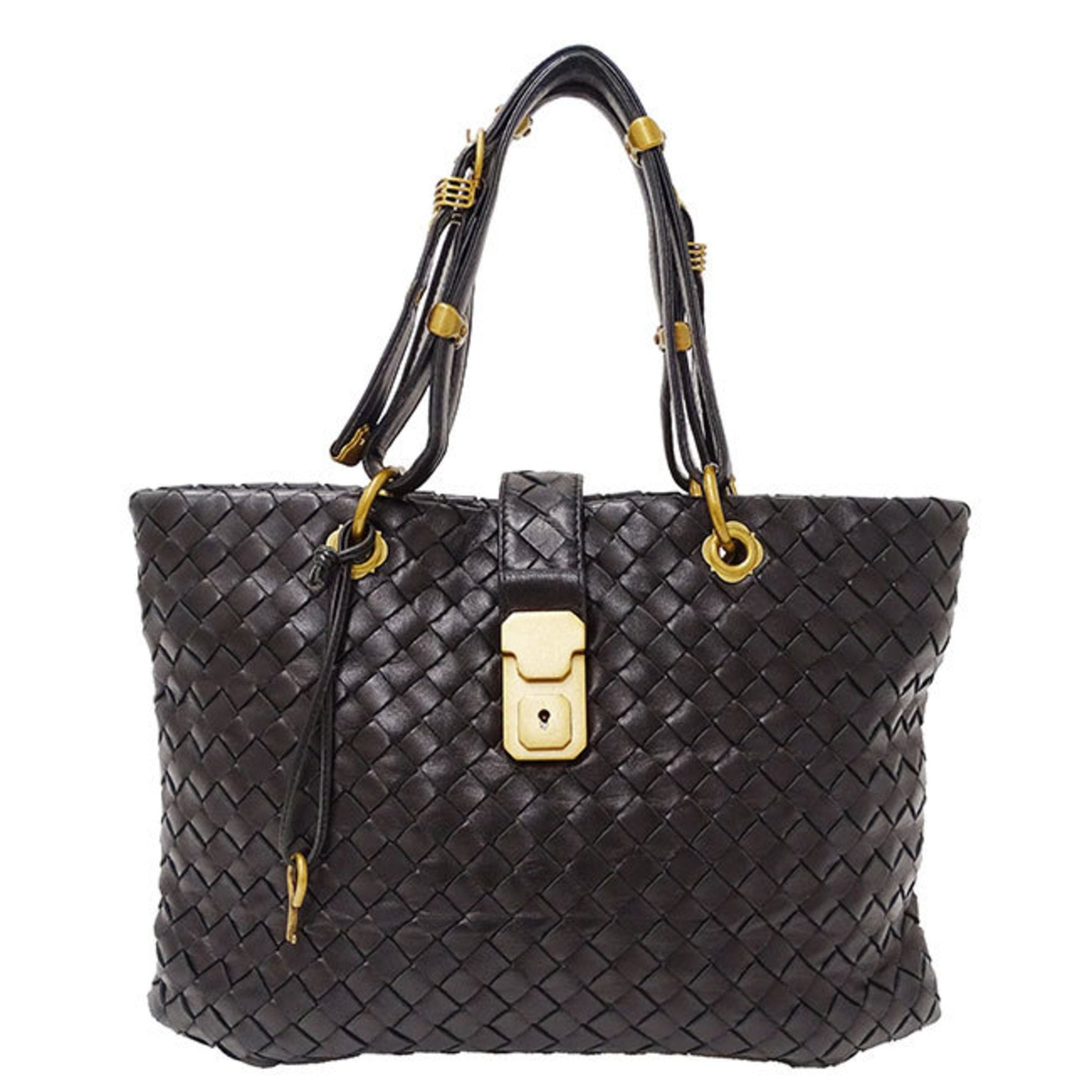 Bottega Veneta Handbag Intrecciato Leather