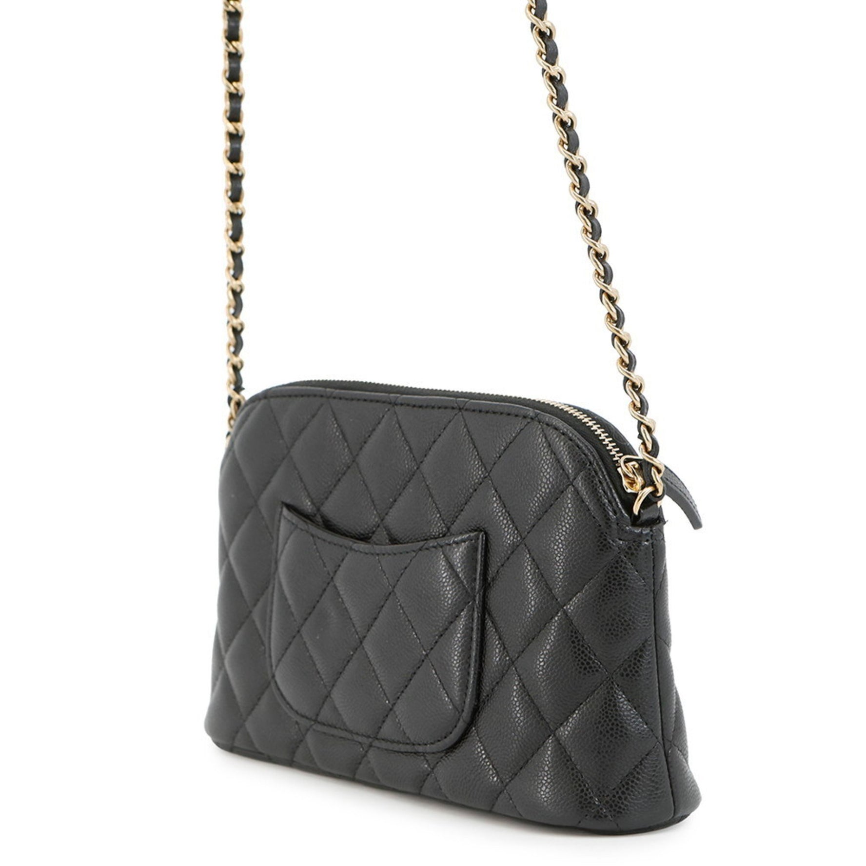 Chanel Chain Shoulder Bag Classic Matelasse Caviar Skin