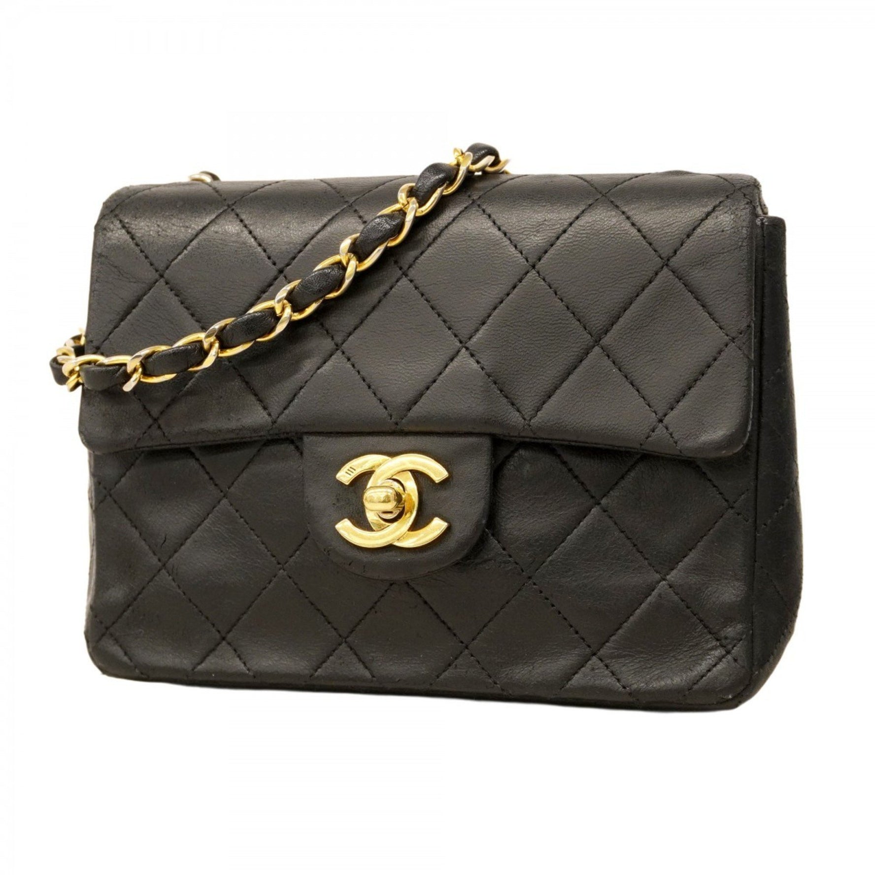Chanel Mini Matelasse Shoulder Bag with Chain Bag, Lambskin