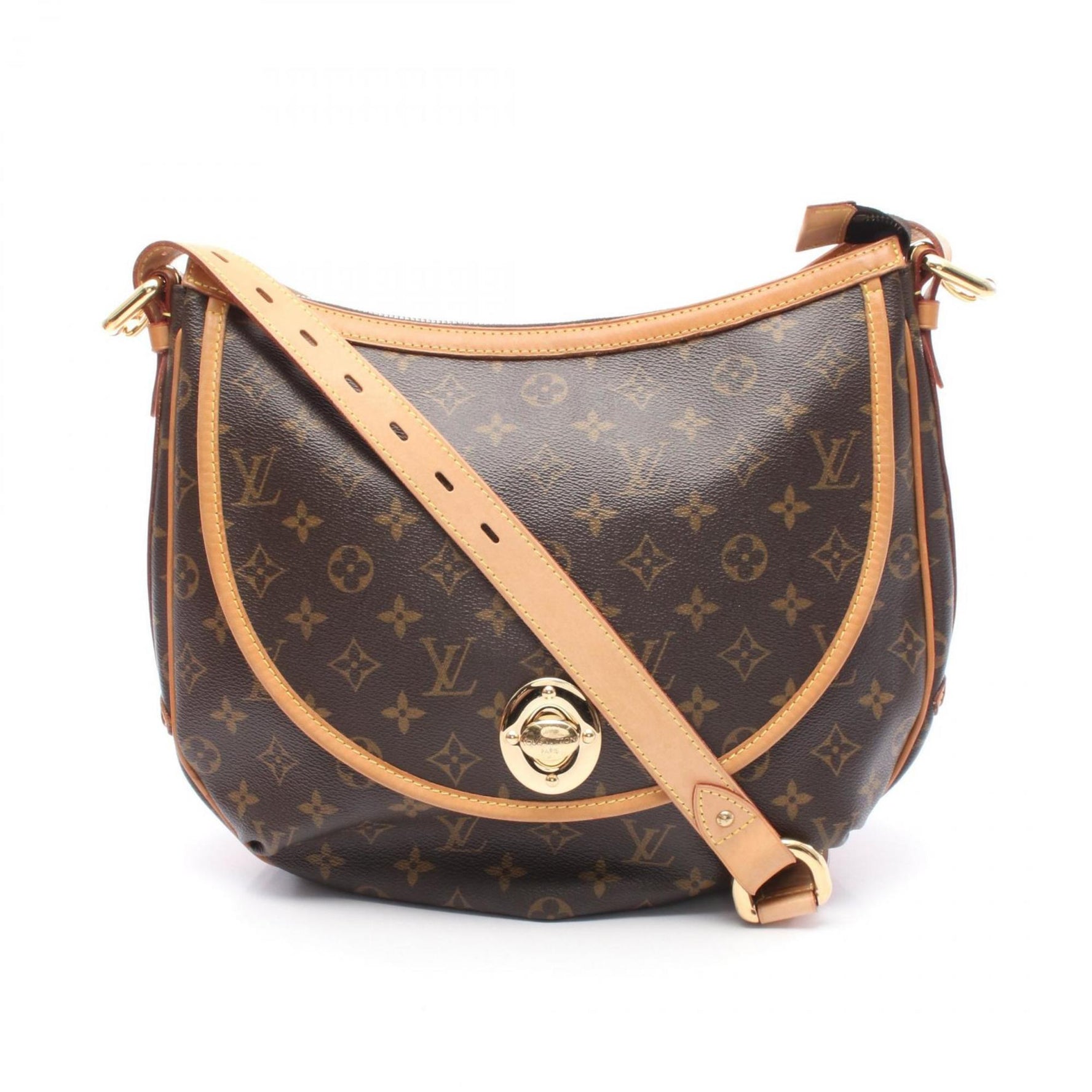 Louis Vuitton Toram GM Monogram Shoulder Bag Coated Canvas Leather