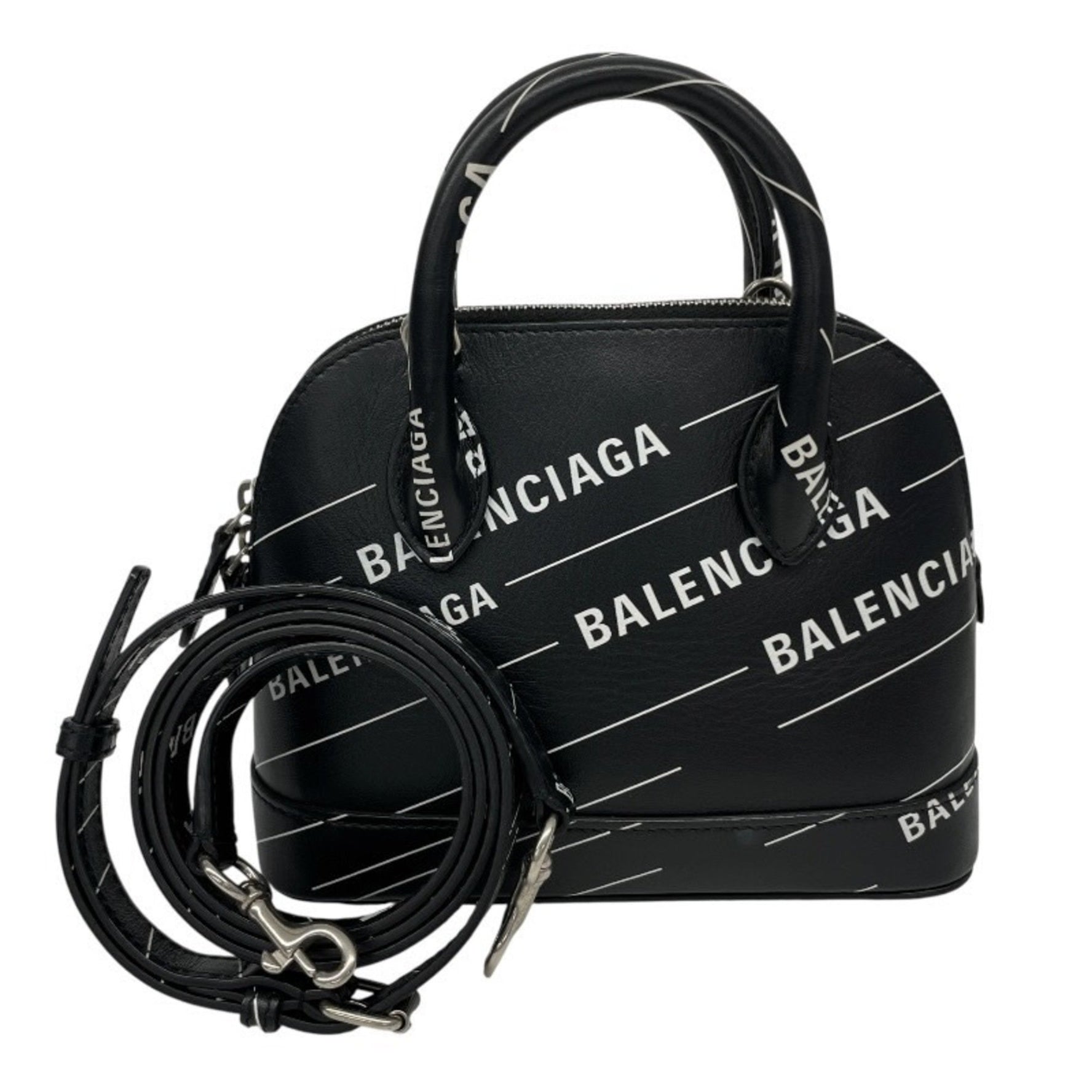 BALENCIAGA VILLE TOP HANDLE XXS Leather Shoulder Bag