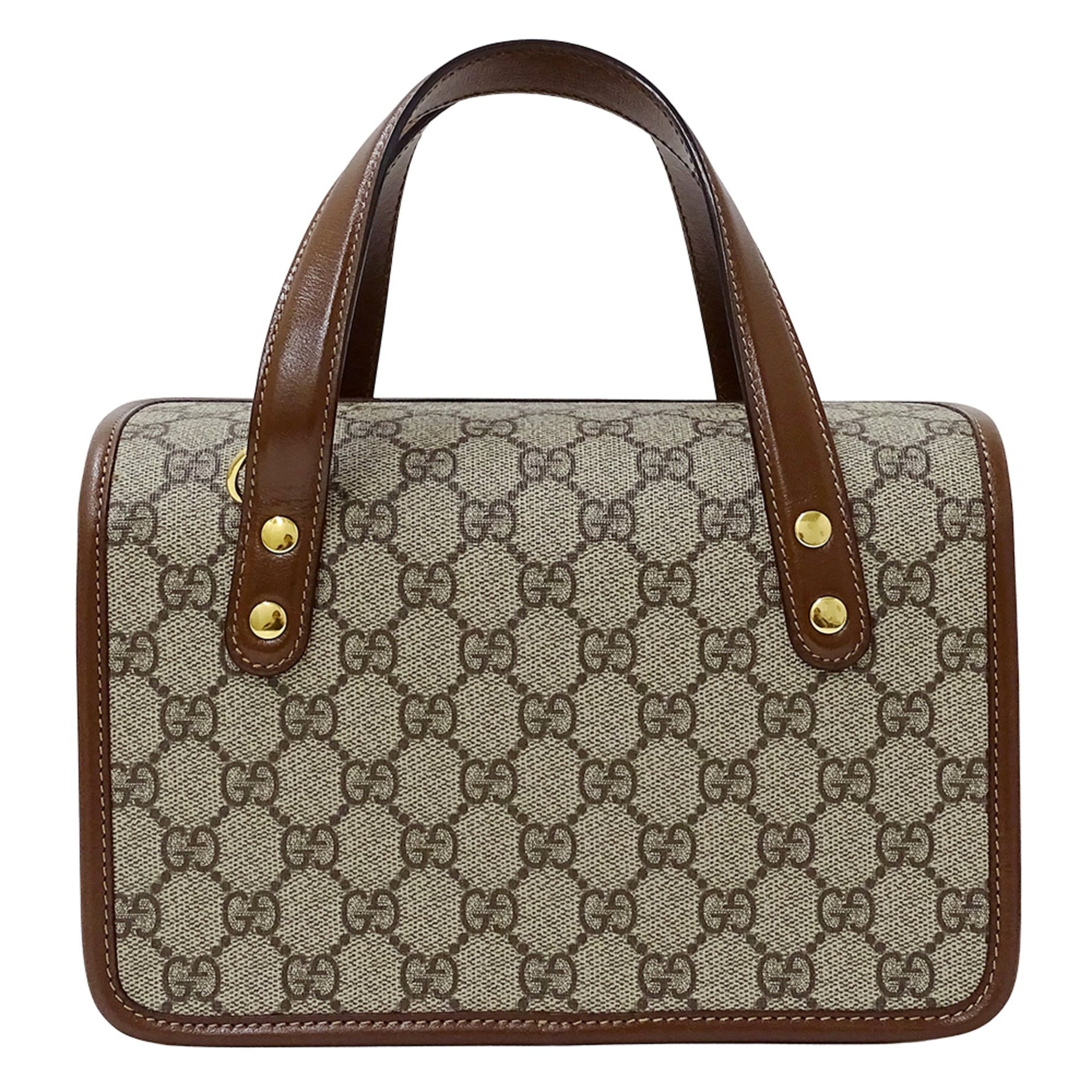 Gucci 1955 GG Supreme Horsebit Bag, Beige/Brown, Handbag/Shoulder Crossbody