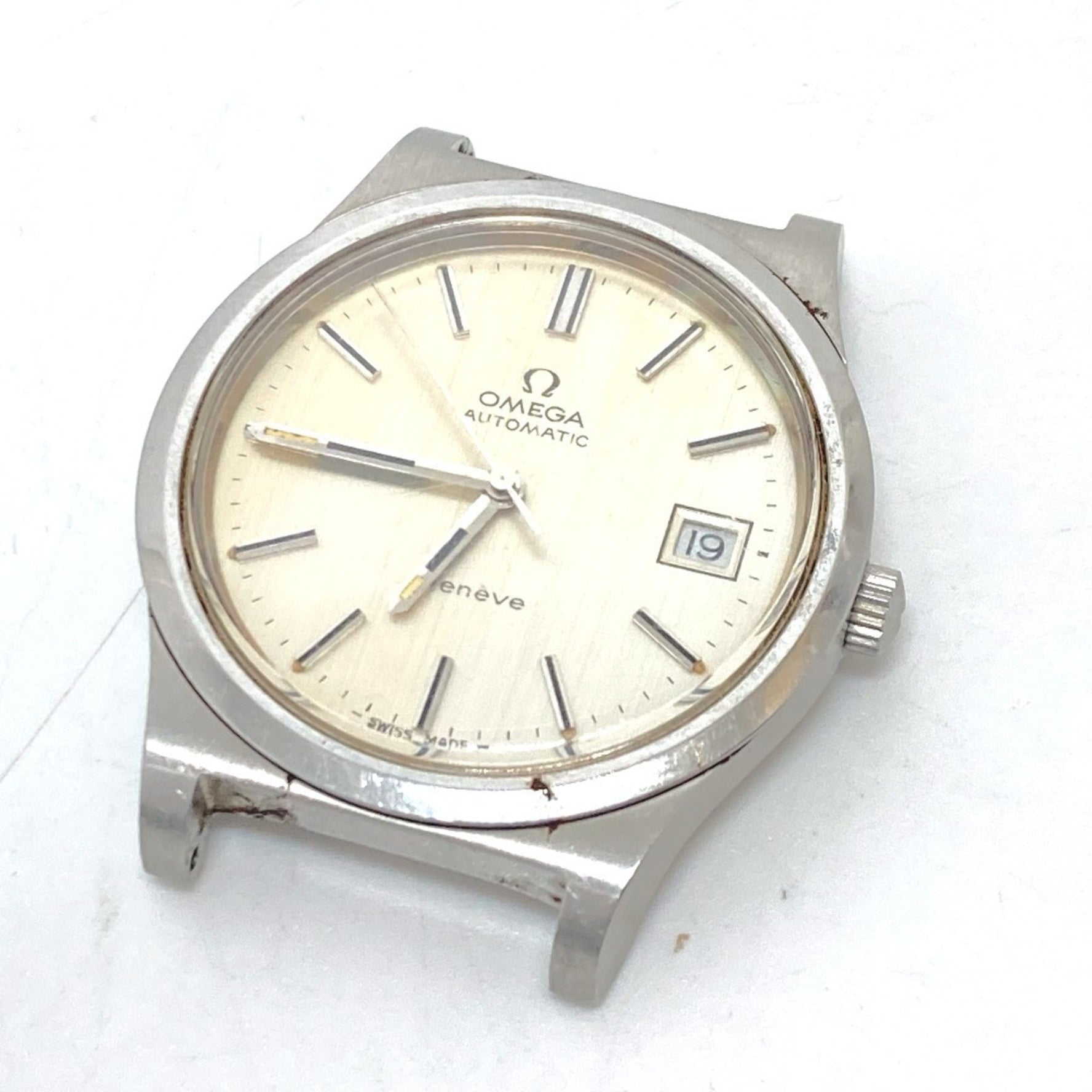 OMEGA Geneva Date Automatic Watch Stainless Steel Silver