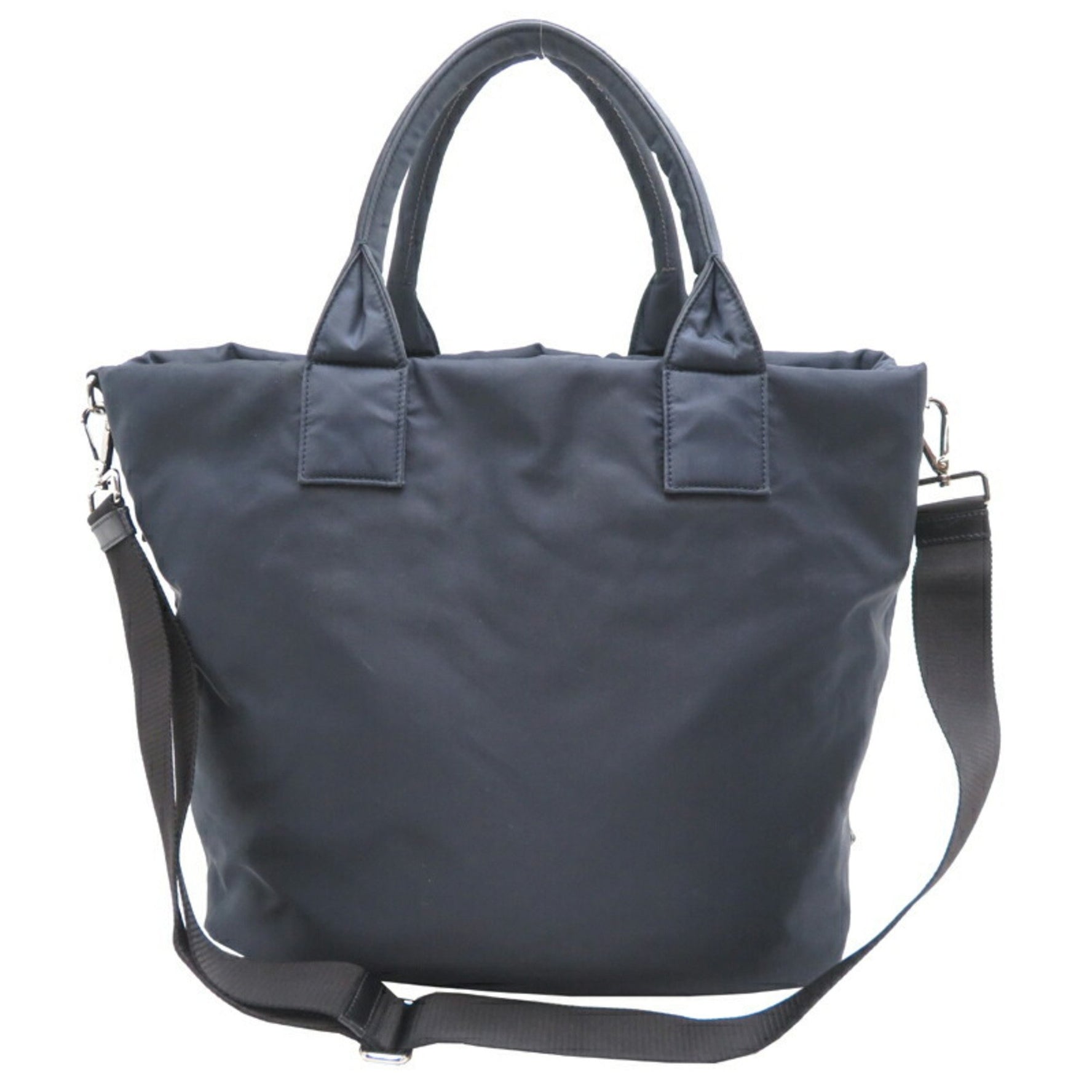 Prada Reversible Women's/Men's Handbag BR4521 Nylon Nero (Black) Blue