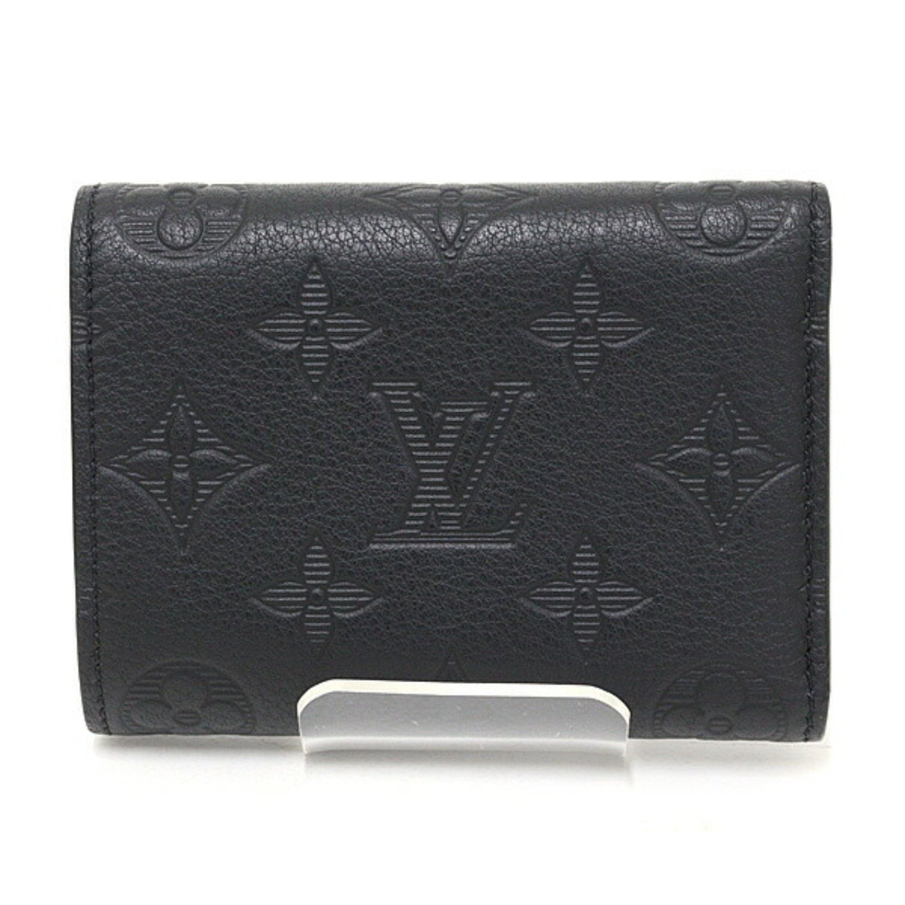 Louis Vuitton Victor Wallet Monogram Shadow Leather Tri-fold Compact