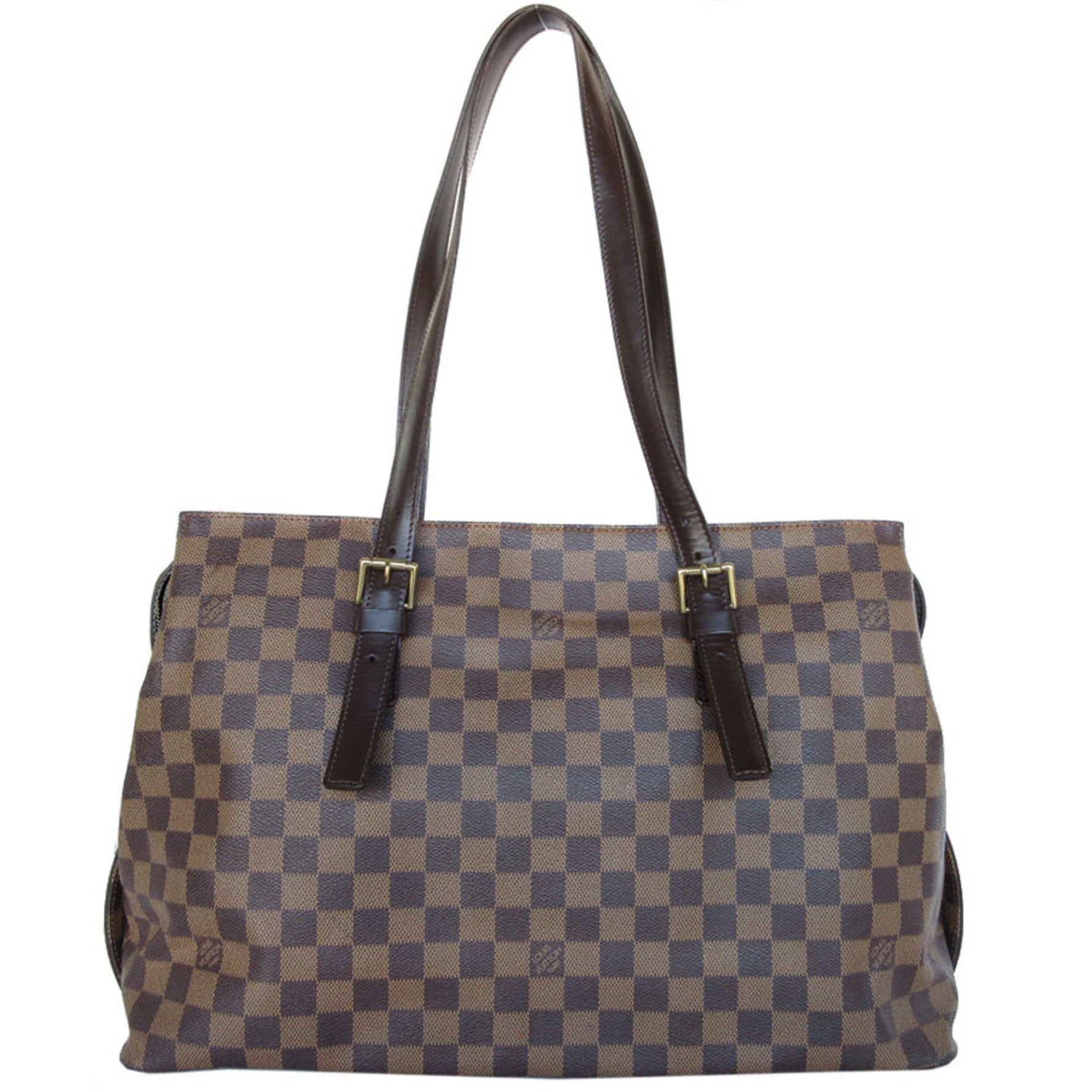 Louis Vuitton Damier Chelsea Shoulder Bag Canvas Gold