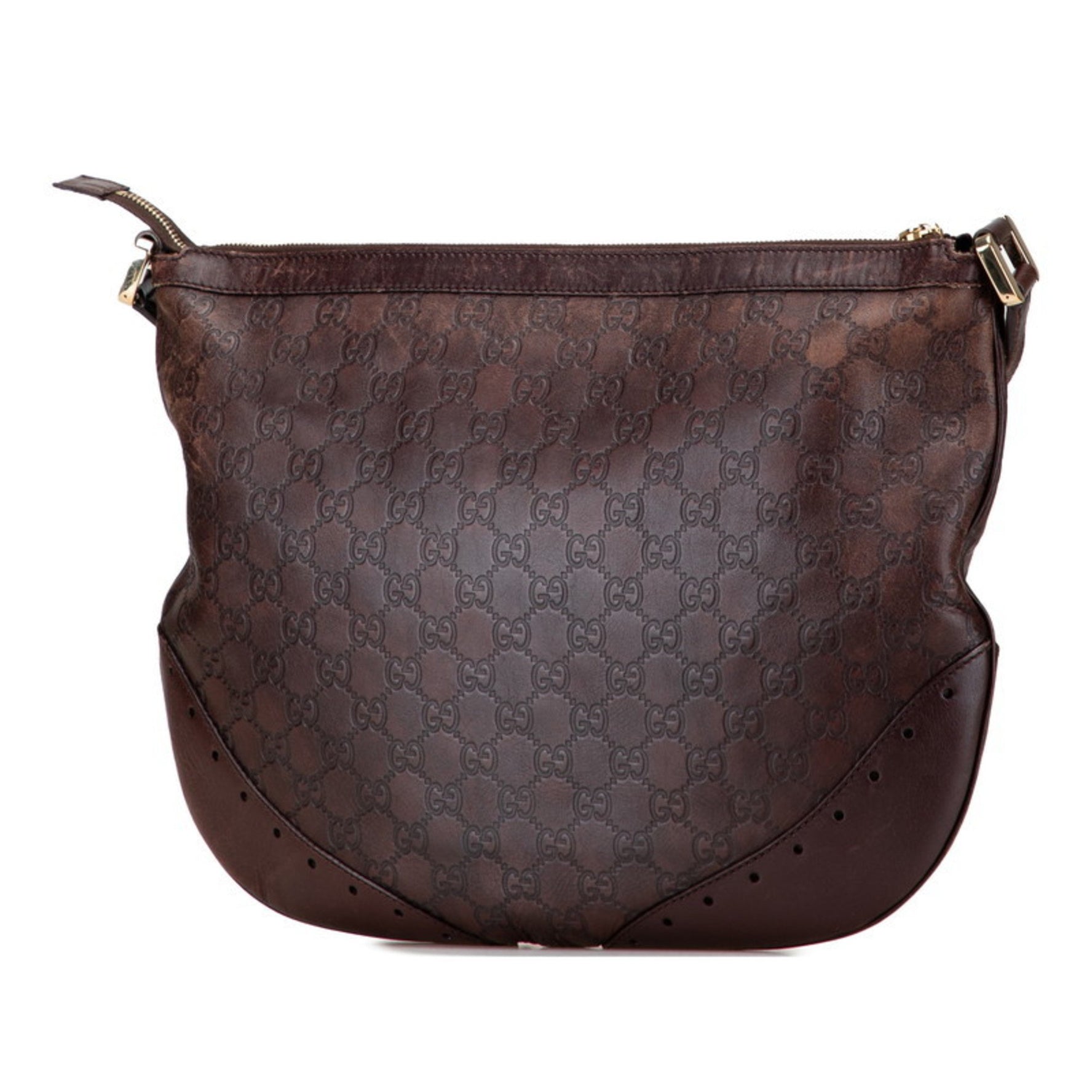 Gucci Guccissima Crossbody Shoulder Bag Leather
