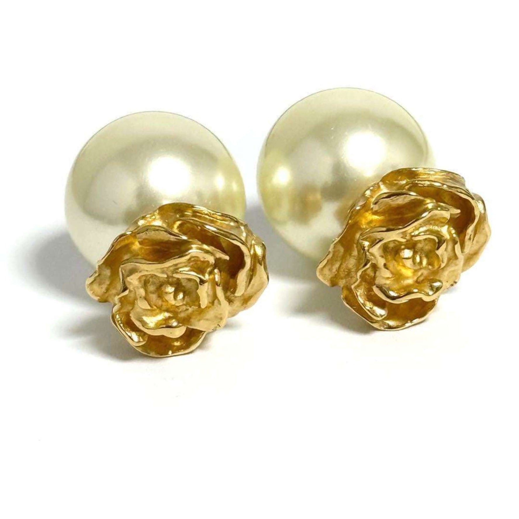 Christian Dior Dior Women's Tribal Flower Stud Earrings