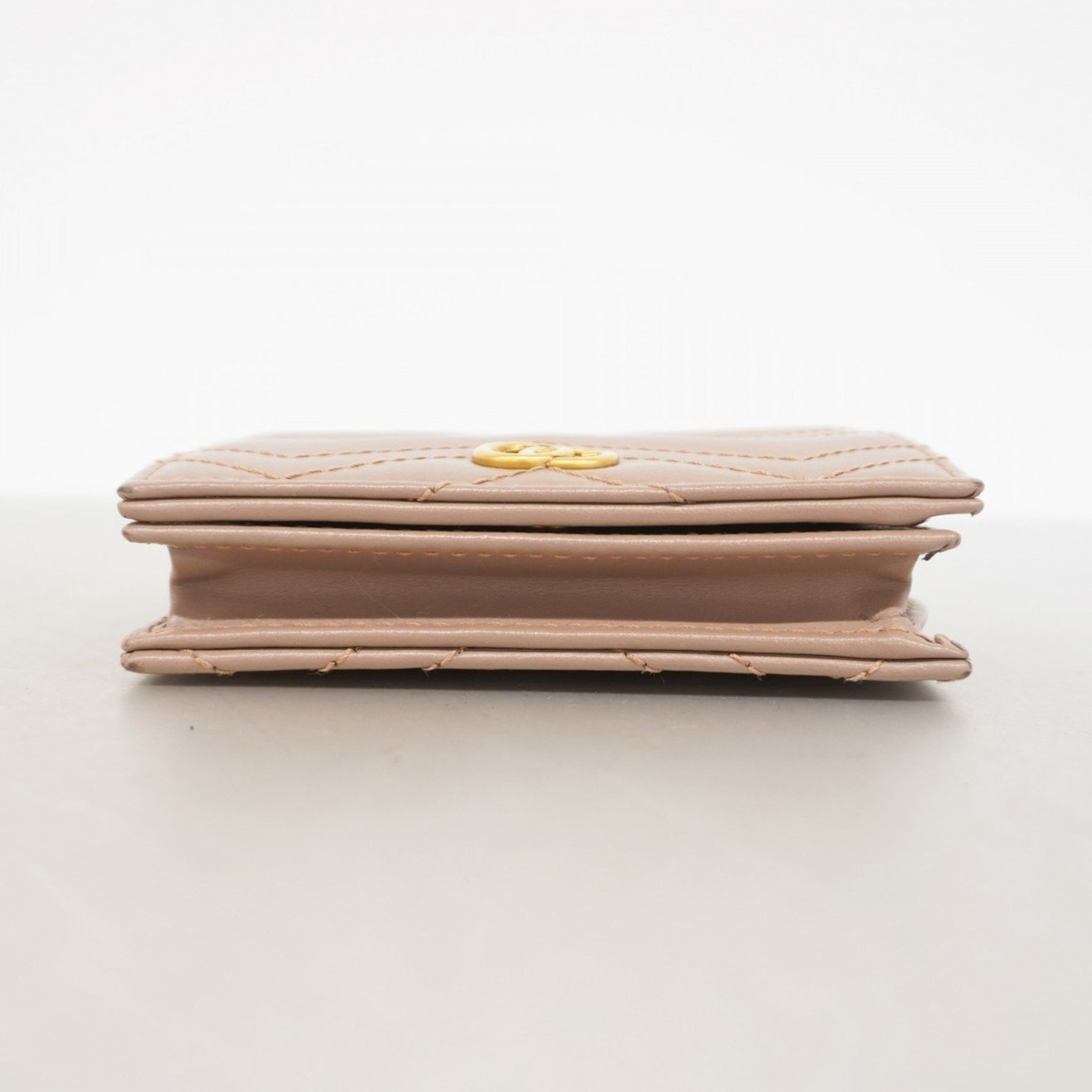 Gucci GG Marmont wallet 466492, leather, pink beige, women's