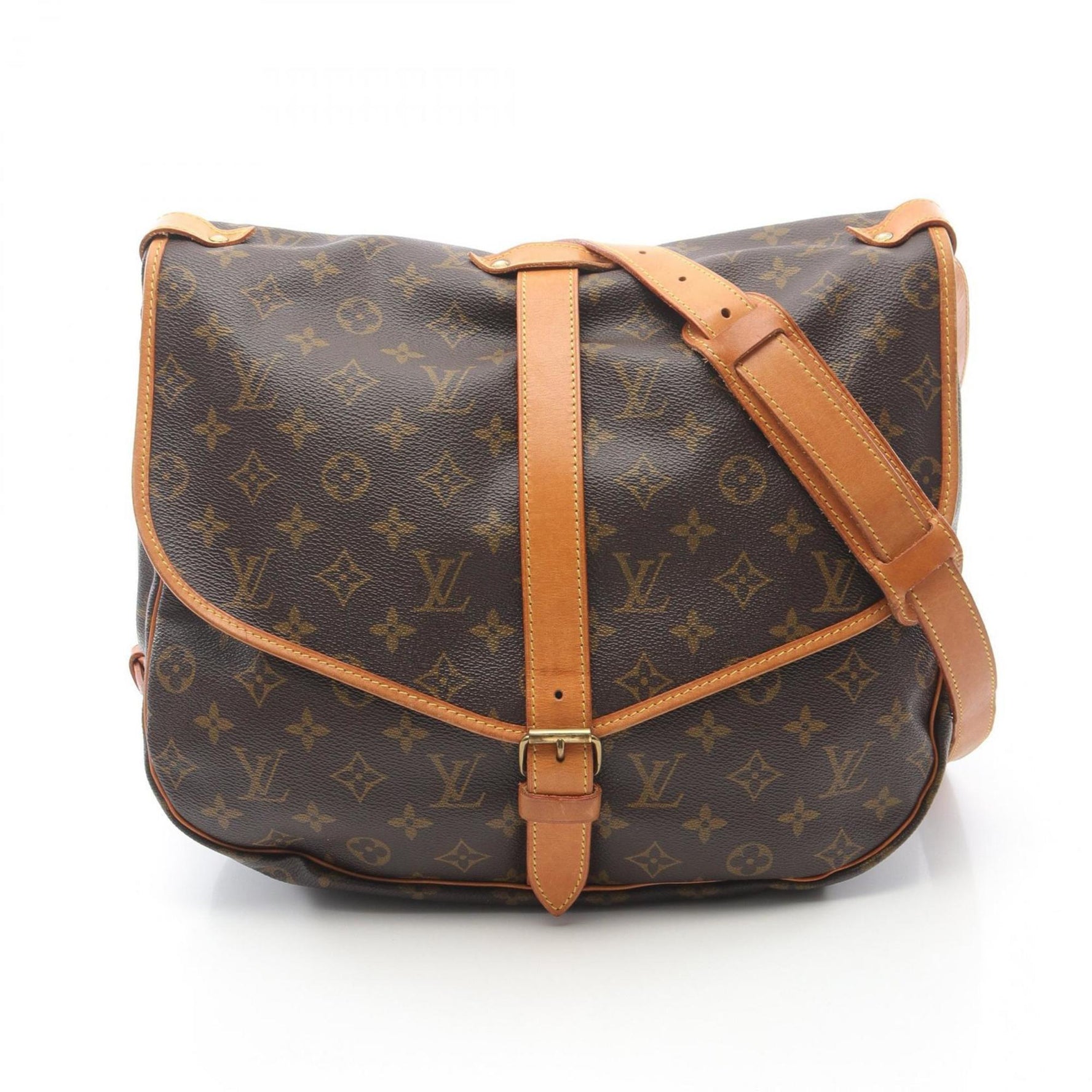 Louis Vuitton Saumur 35 Shoulder Bag, Coated Canvas and Leather, Monogram