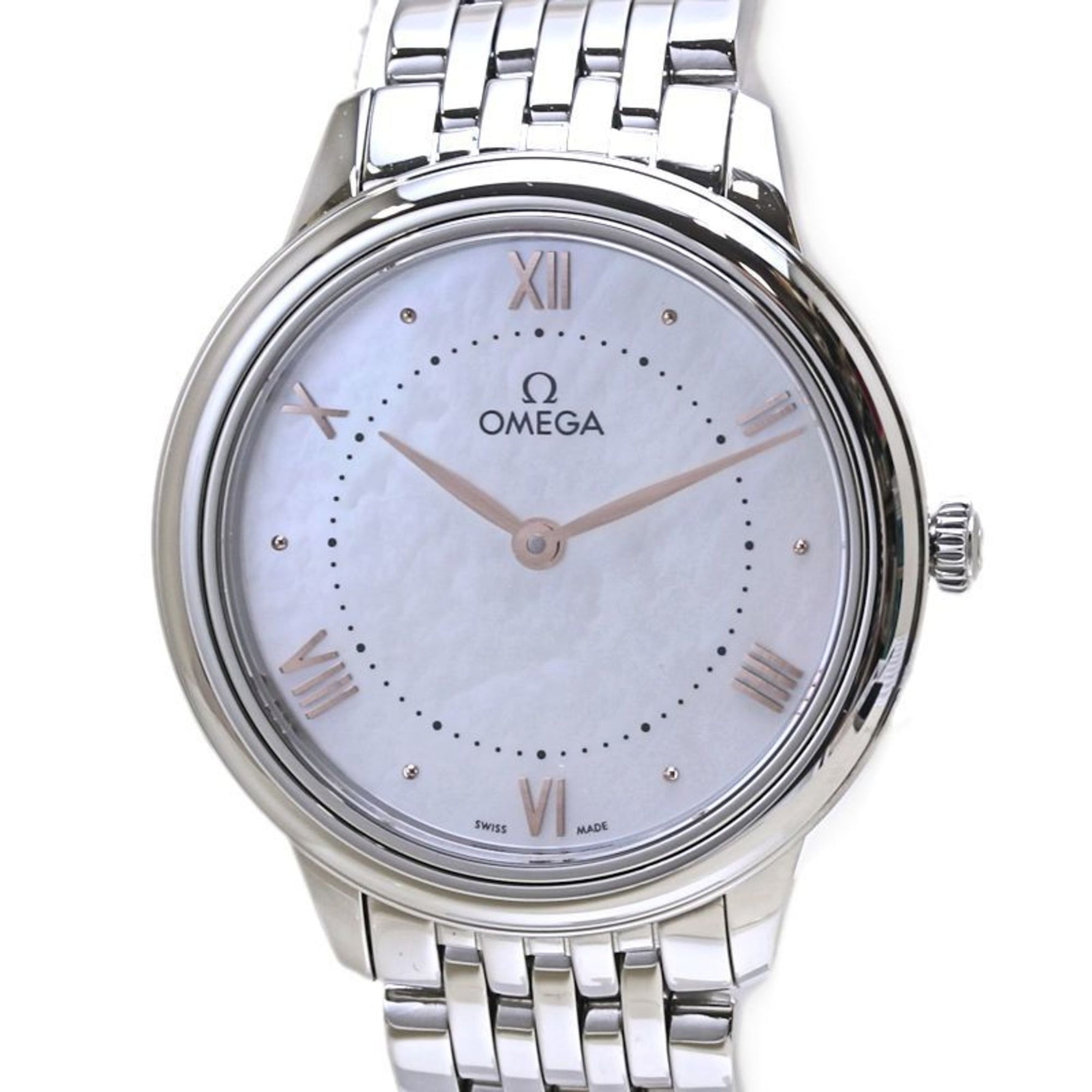 OMEGA De Ville Prestige White Shell 434.10.30.60.05.001 Watch