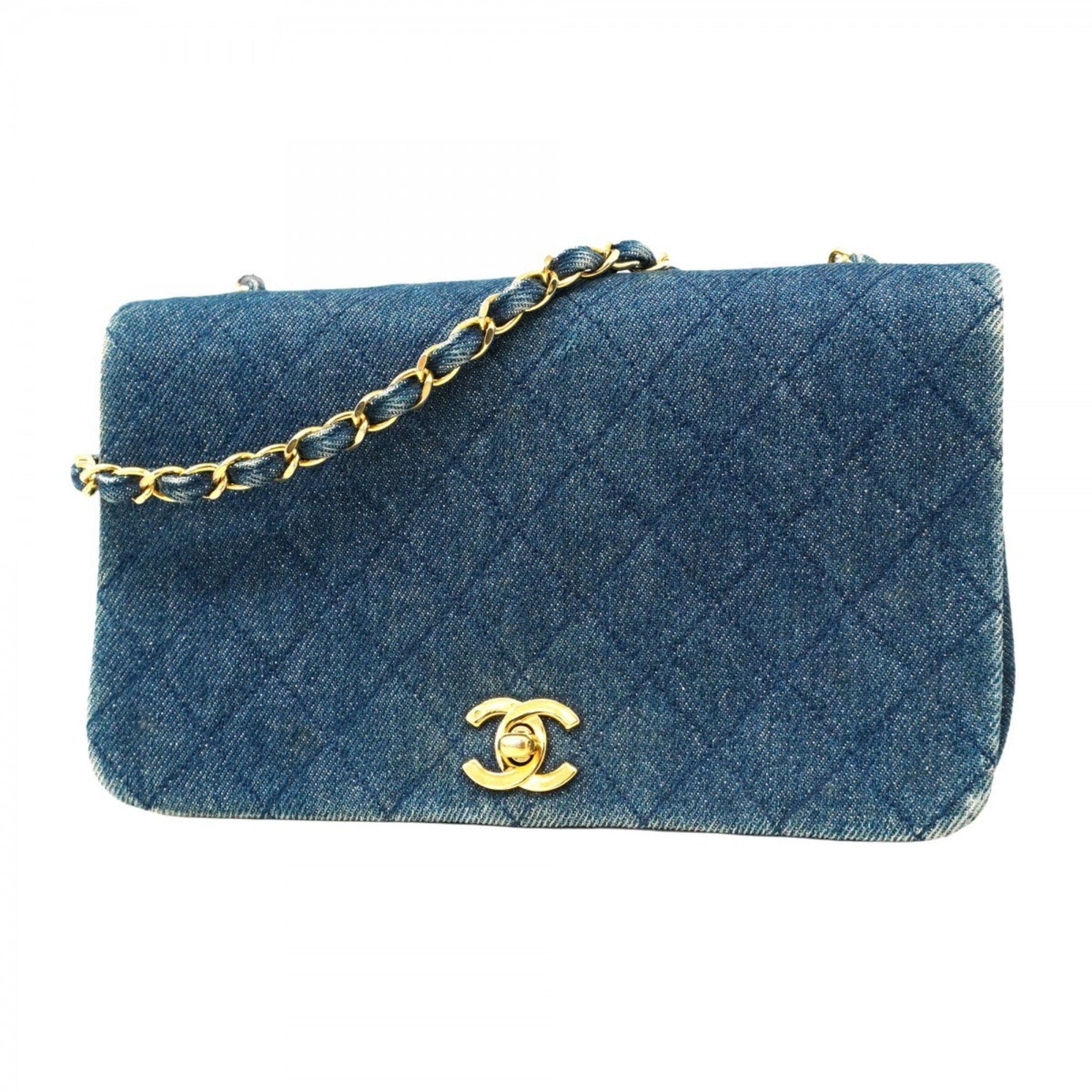 Chanel Matelasse Shoulder Bag, Chain Denim