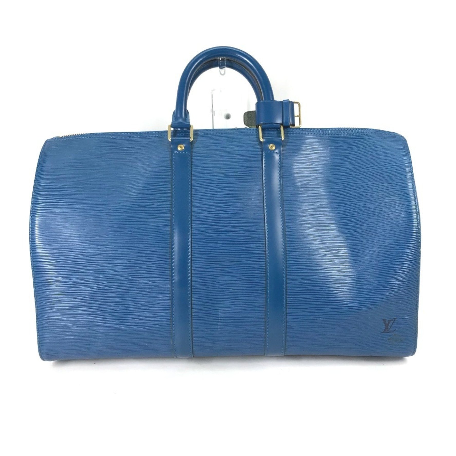 LOUIS VUITTON M42975 Epi Leather Keepall 45 Travel Bag, Handbag/Boston Women's, Toledo Blue