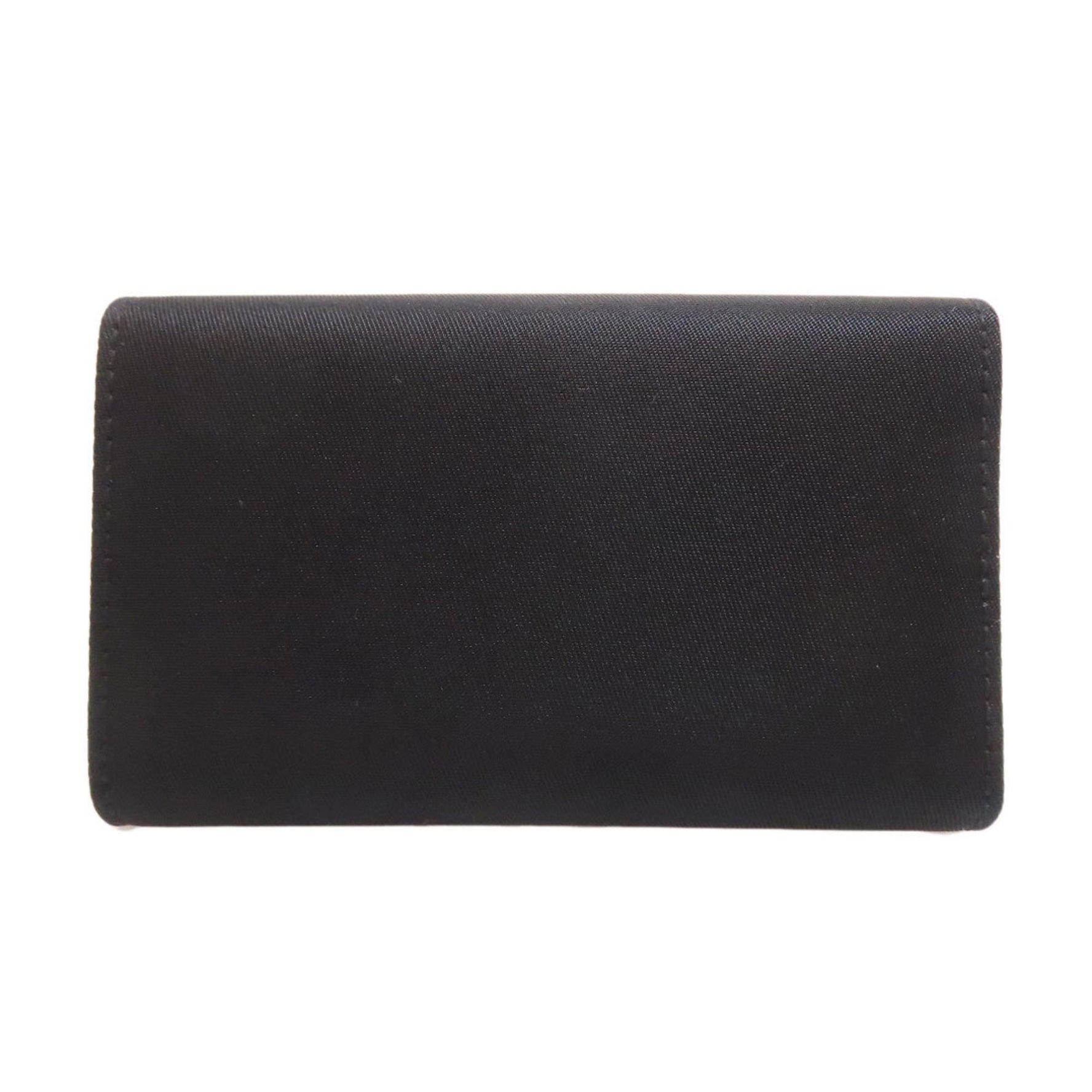 Prada logo metal key case, nylon material