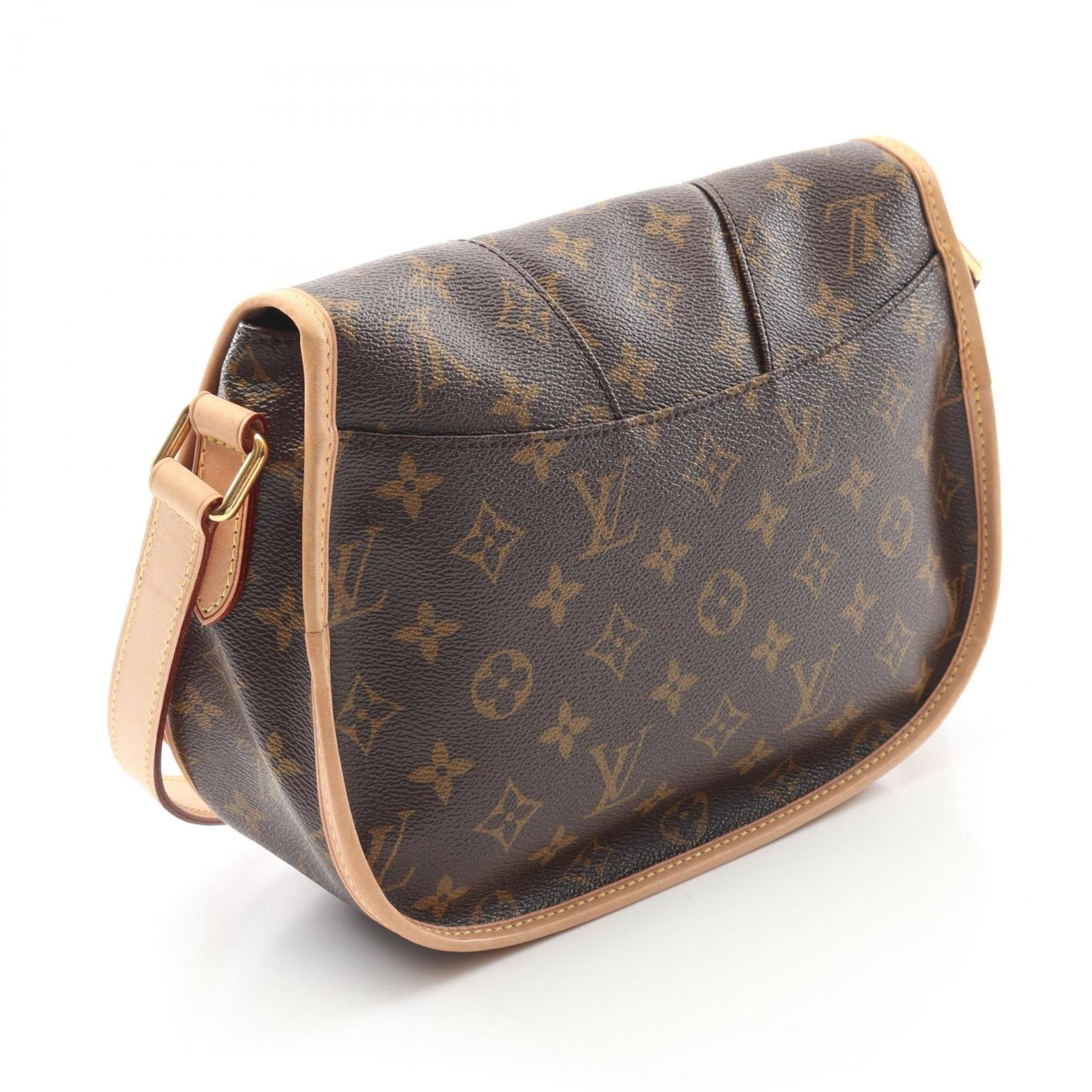 Louis Vuitton Menilmontant PM Shoulder Bag in Coated Canvas and Leather with Monogram Design