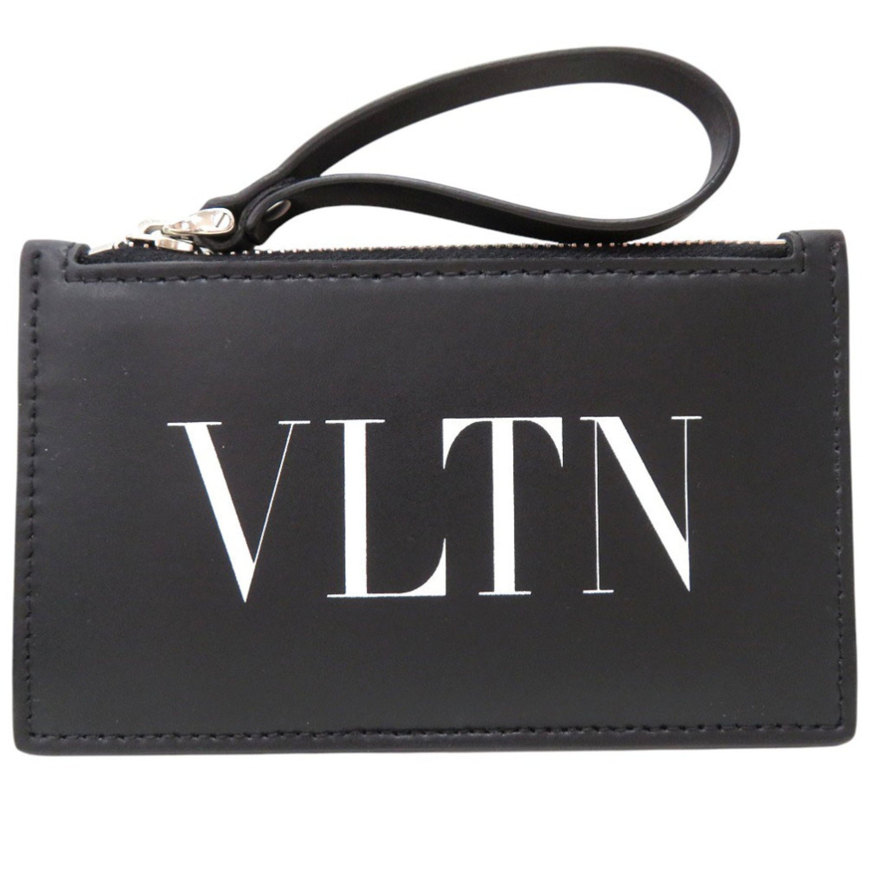 Like new Valentino Garavani card case wallet with coin purse in leather 0678