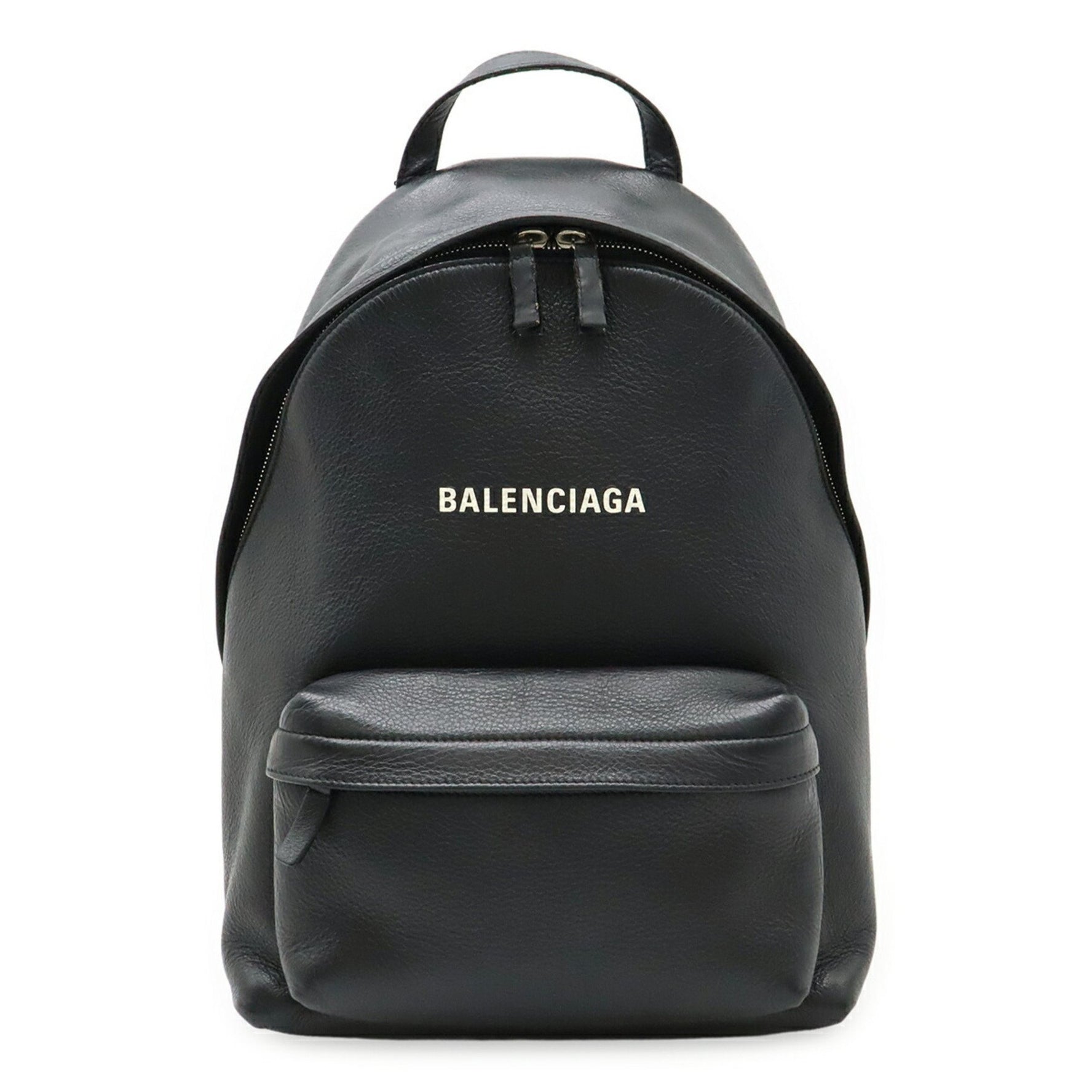 BALENCIAGA Everyday Backpack, Rucksack, Daypack, Leather, Black, White,
