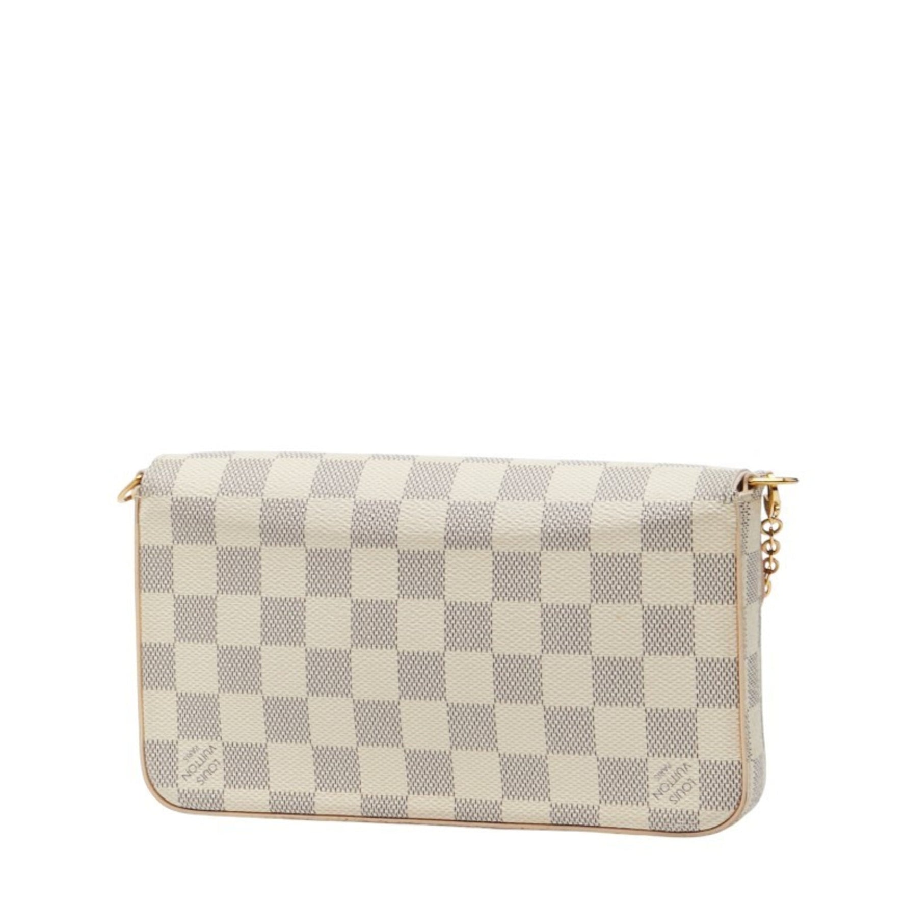 Louis Vuitton Damier Azur Pochette Felicie Chain Shoulder Bag LOUIS VUITTON