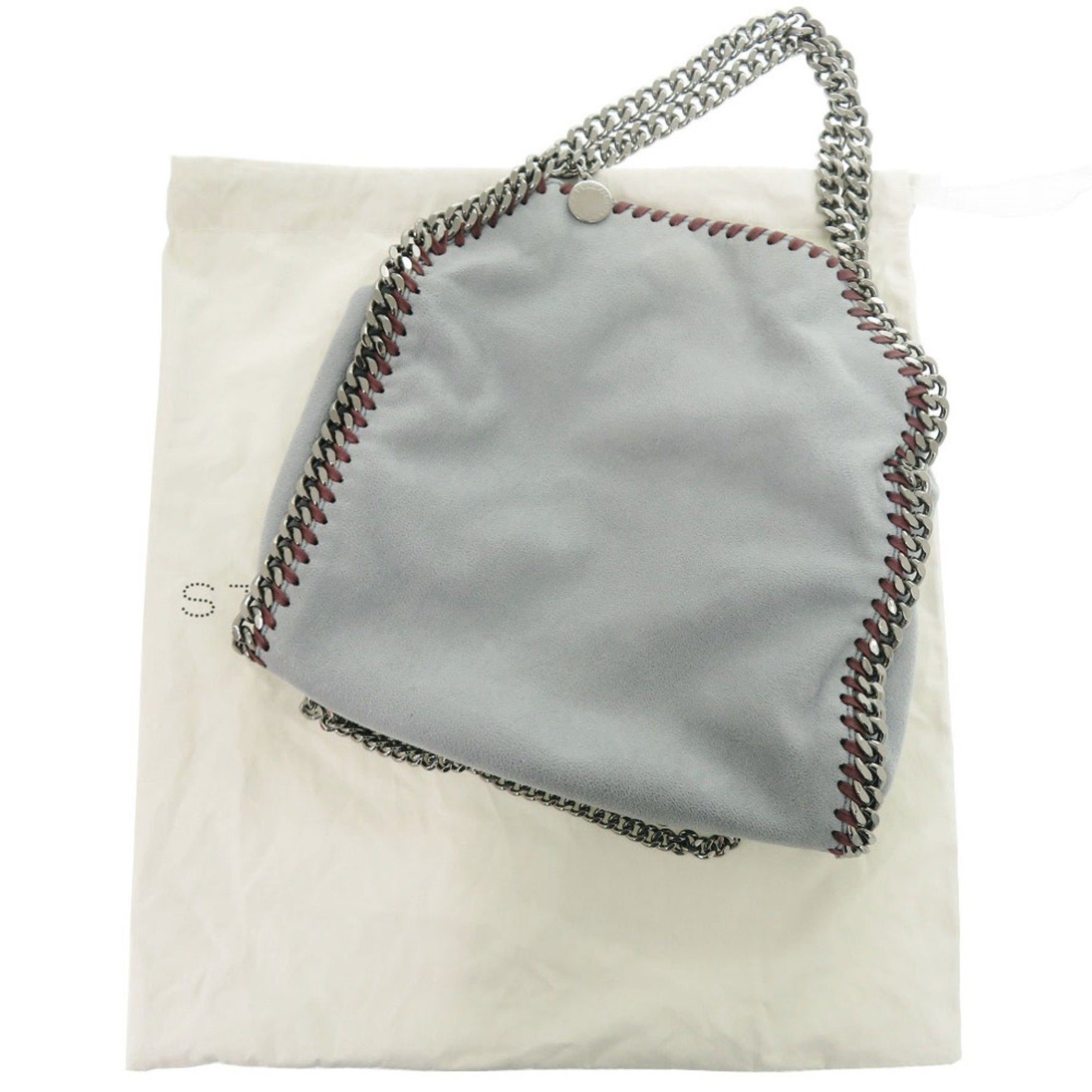 Stella McCartney Falabella Polyester Light Blue Chain Shoulder Bag 0241