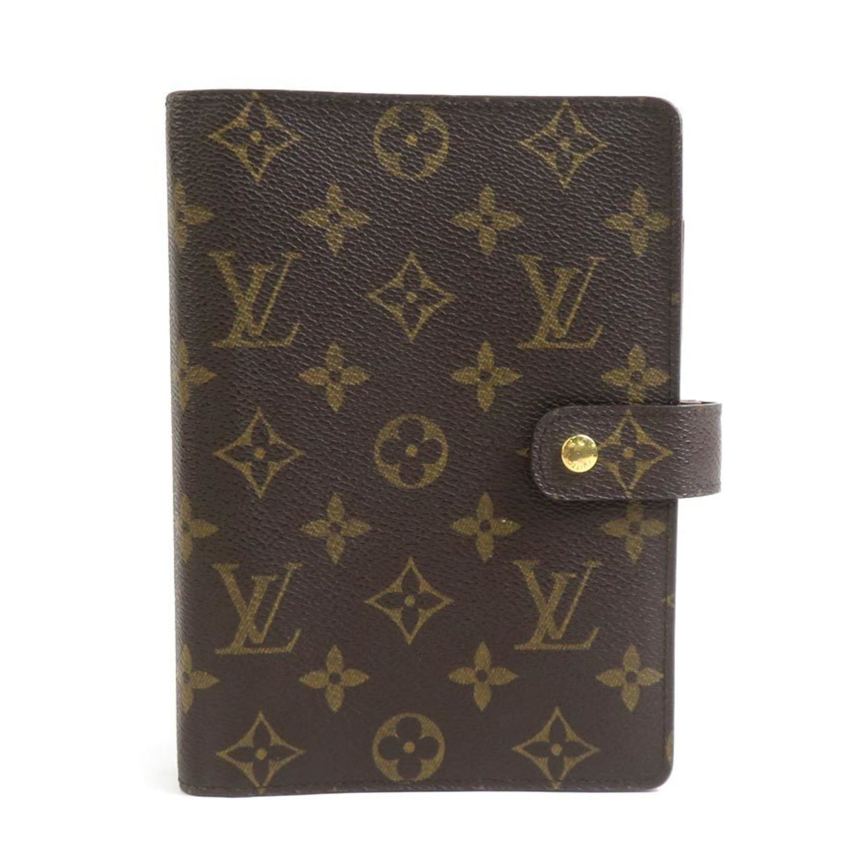 Louis Vuitton Monogram Canvas Wallet Cover, and Gold, Men's